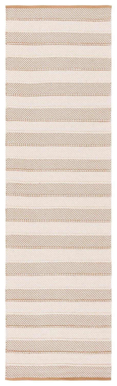 Striped Kilim STK803 Hand Woven Runner Rug - Beige/Gold - 2'3"x8' - Safavieh.