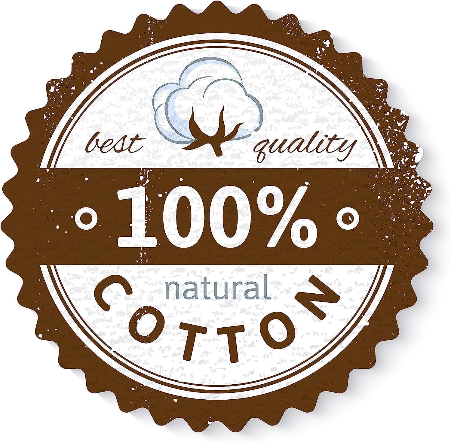 Cotton Delight Standard Pillow Shams Set of 2 - Ivory 100% Natural Cotton, 600 Thread Count Premium Covers With 2 Inch Flange, 20 x 26 Inch