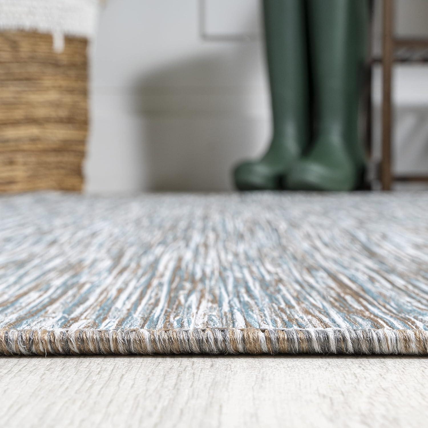 4'x6' Ethan Modern Flatweave Solid  Area Rug, Gray - JONATHAN Y