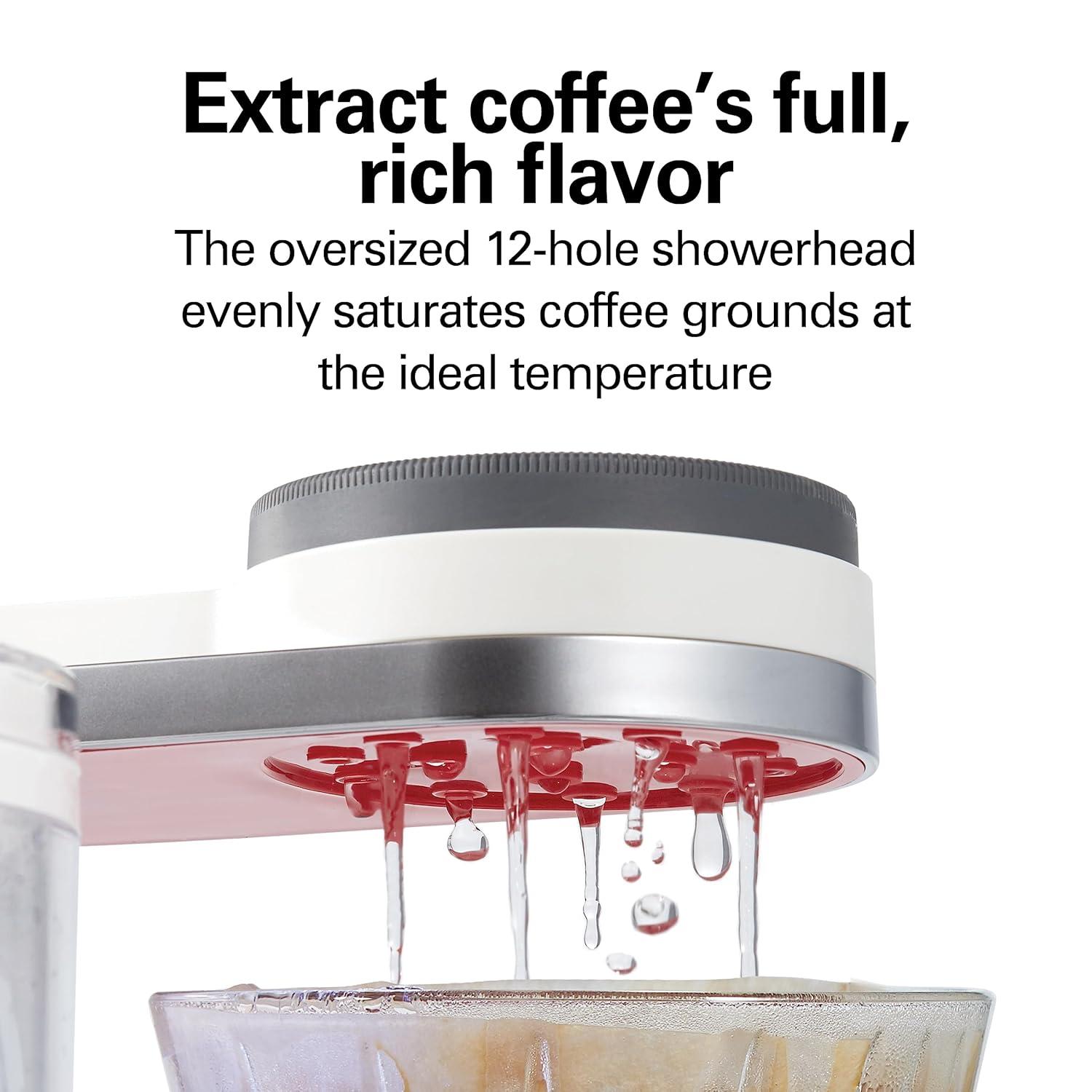 Hamilton Beach 46700 Hamilton Beach® Convenient Craft Automatic or Manual Pour-Over 8-Cup Coffee Maker with 5 Strengths and Integrated Scale