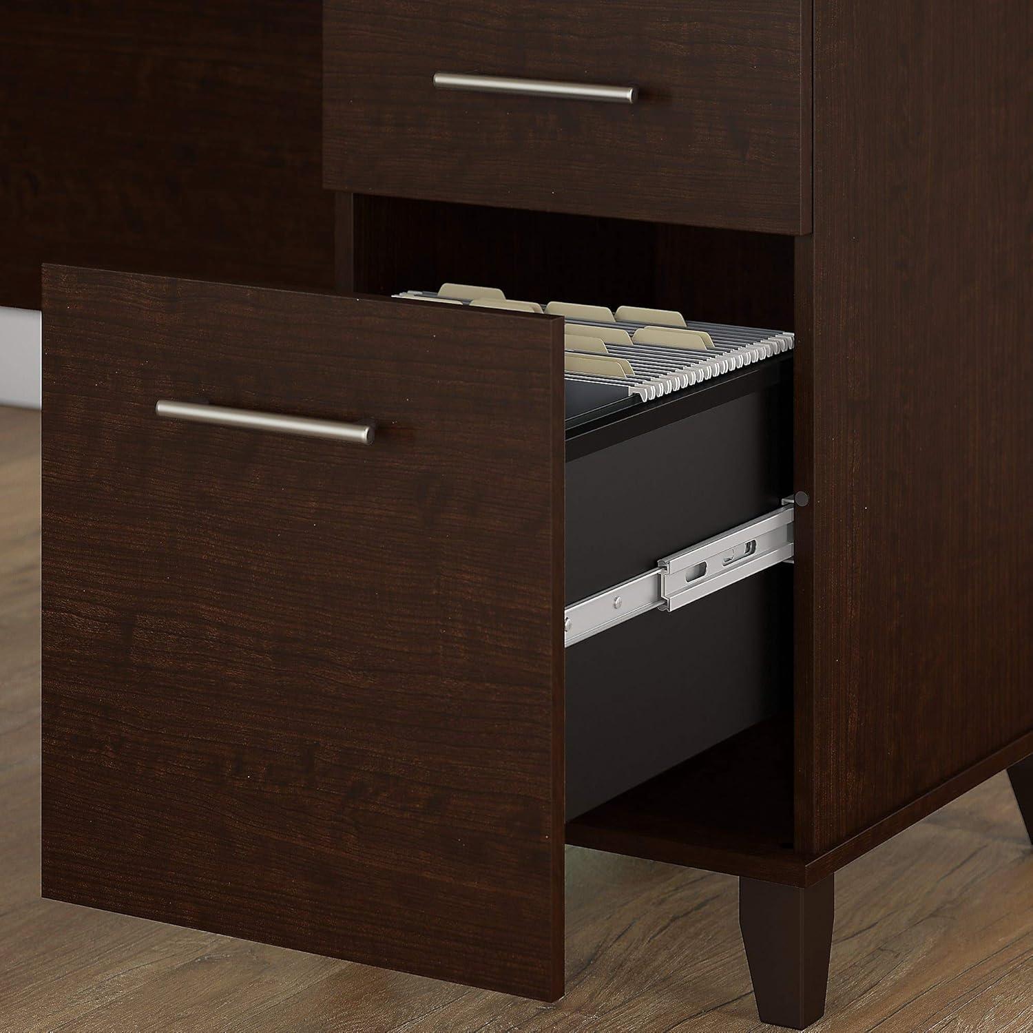 Bush Furniture Somerset 60W Office Desk in Mocha Cherry