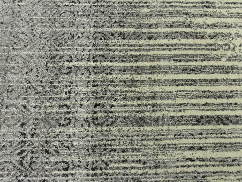 Unique Loom Del Mar Collection Area Rug - Jennifer (5' 1" x 8' Rectangle Gray/Black)