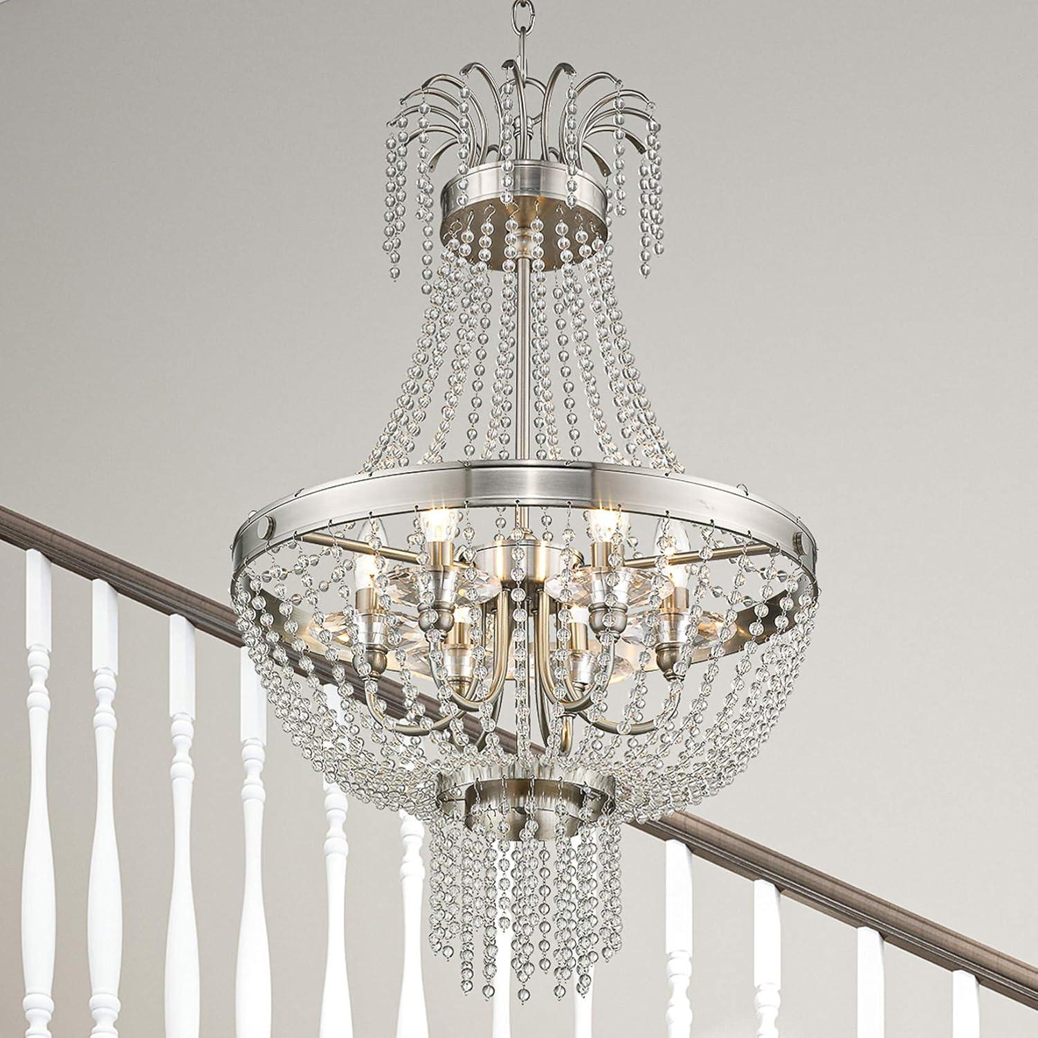 Livex Lighting Valentina 6 - Light Chandelier in  Brushed Nickel