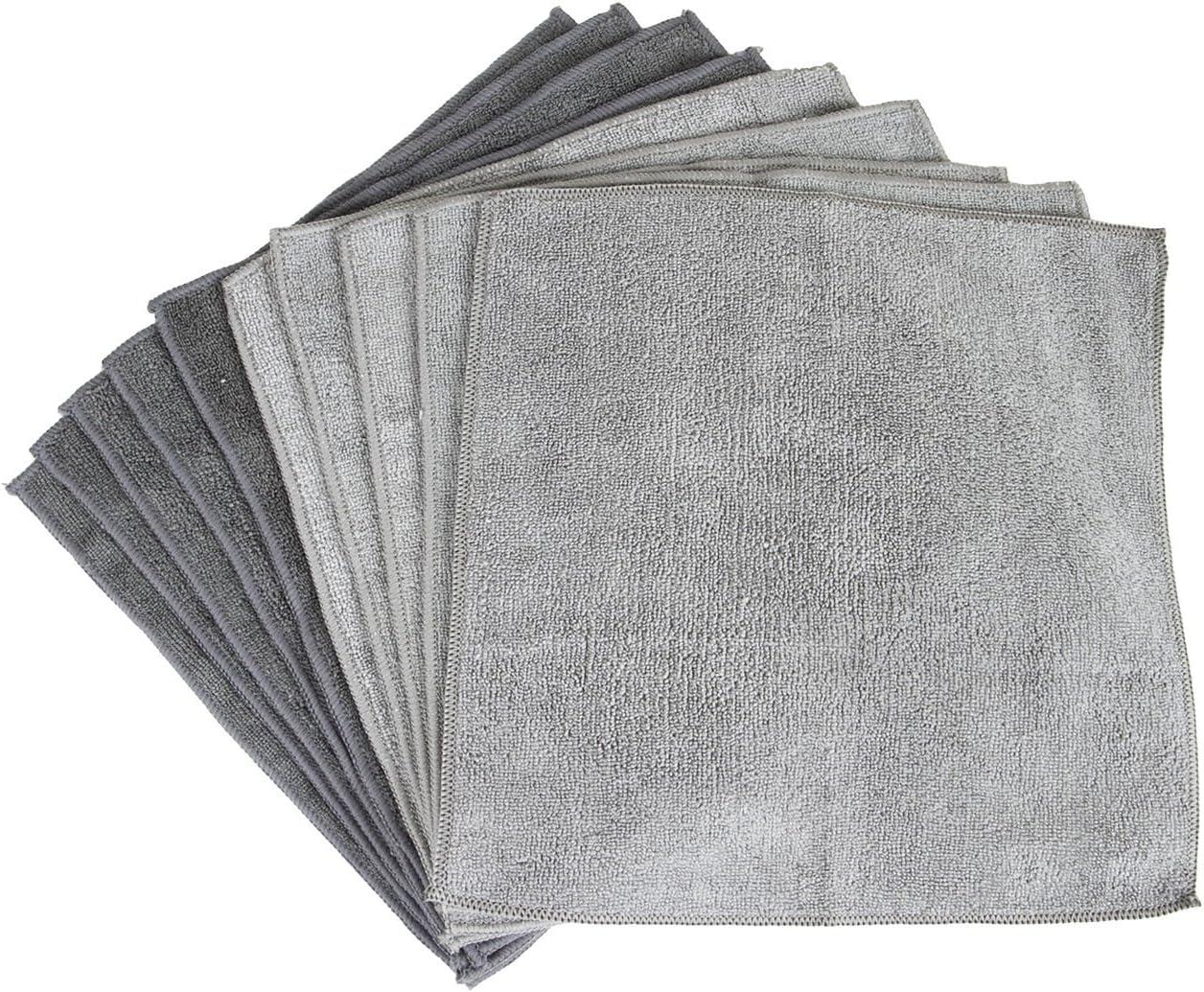 Gray Microfiber General Purpose Cleaning Cloths, 10 Pack