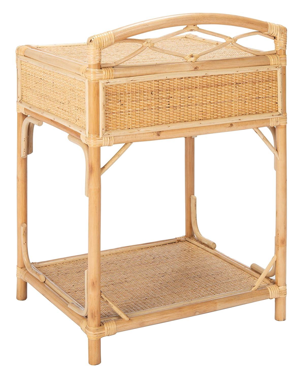 Bea 1 Drawer 1 Shelf Nightstand - NST4000 - Natural - Safavieh