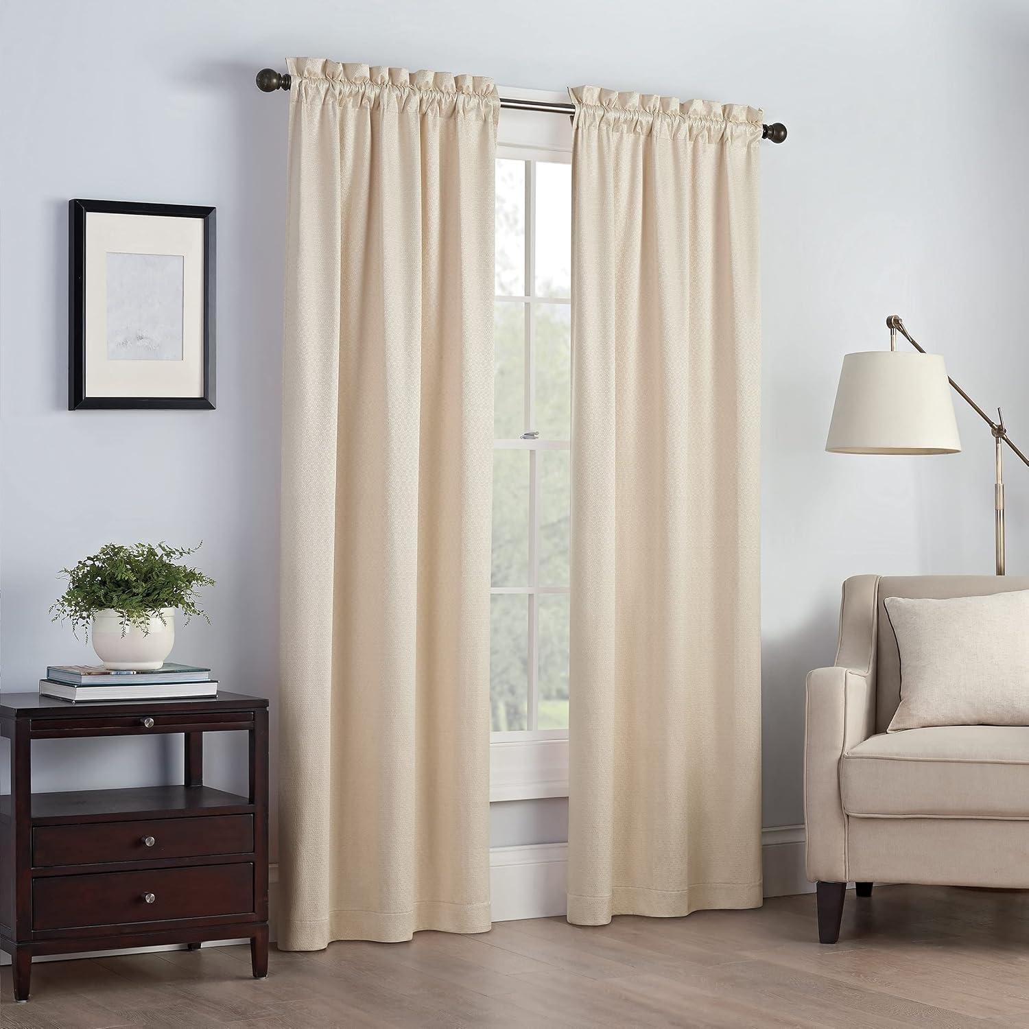 Canova Polyester Blend Light Filtering Curtain Panel