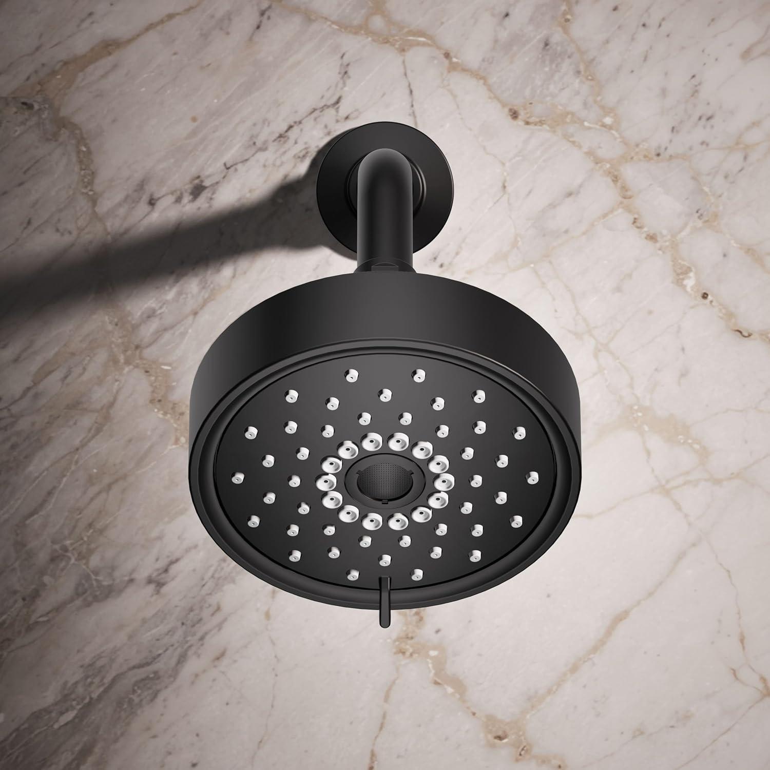 Kohler Purist 2.5 Gpm Multifunction Wall Mount Showerhead, Three Spray Settings, 5.5" High Pressure Spray Head