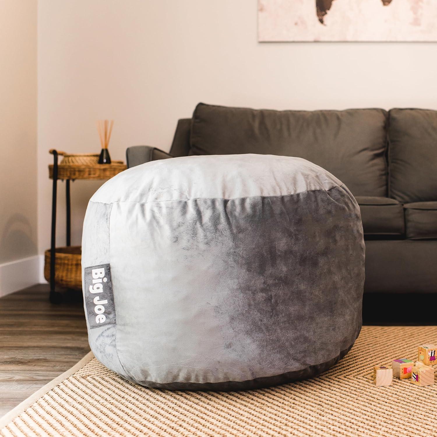 Big Joe Fuf Small Foam Filled Plush Bean Bag Chair Plush, 2ft