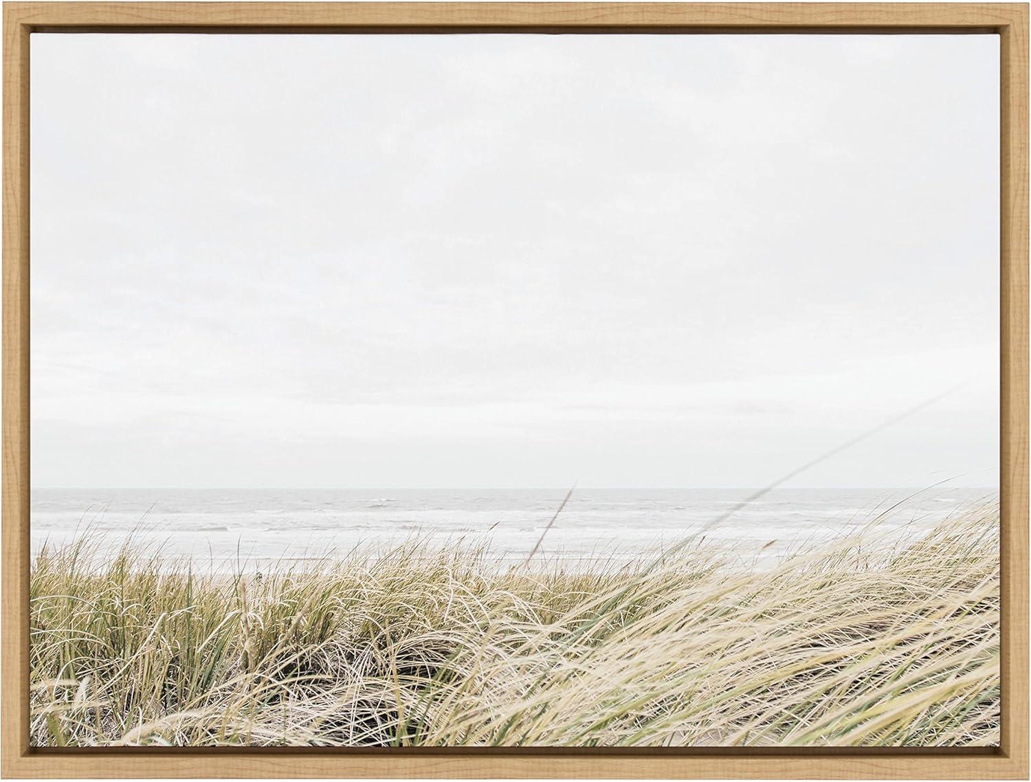 Kate and Laurel Sylvie East Beach Framed Canvas by Amy Peterson Art Studio