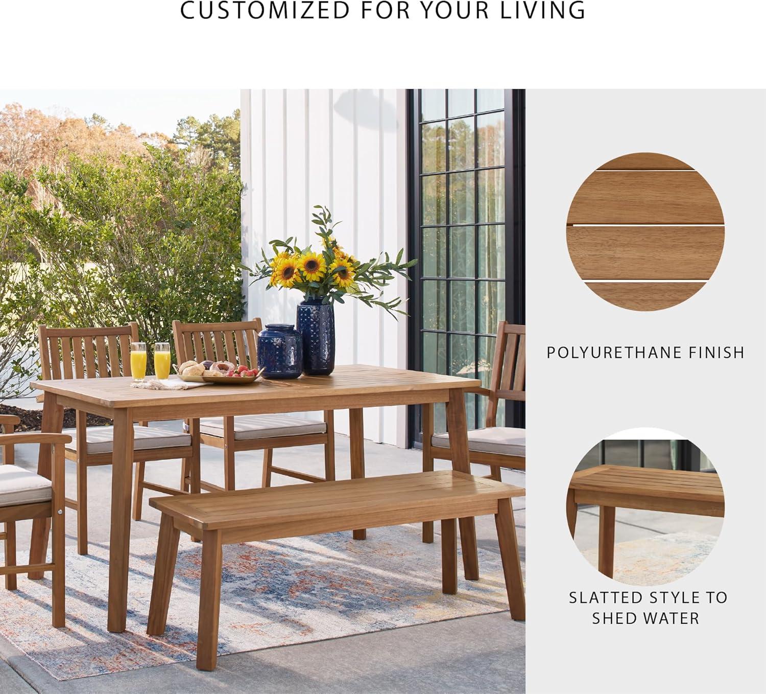 Janiyah Outdoor Dining Bench