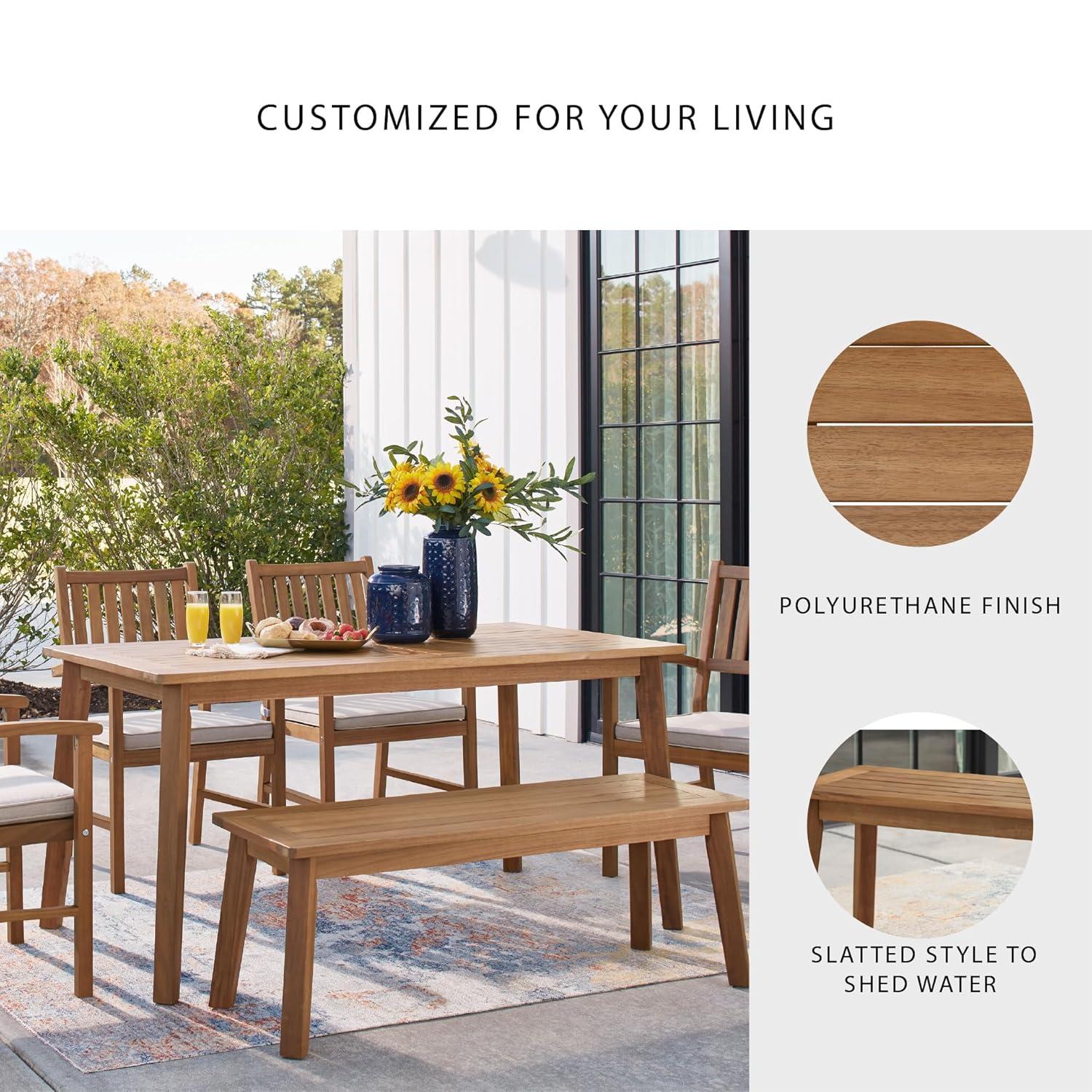 Janiyah Outdoor Dining Bench