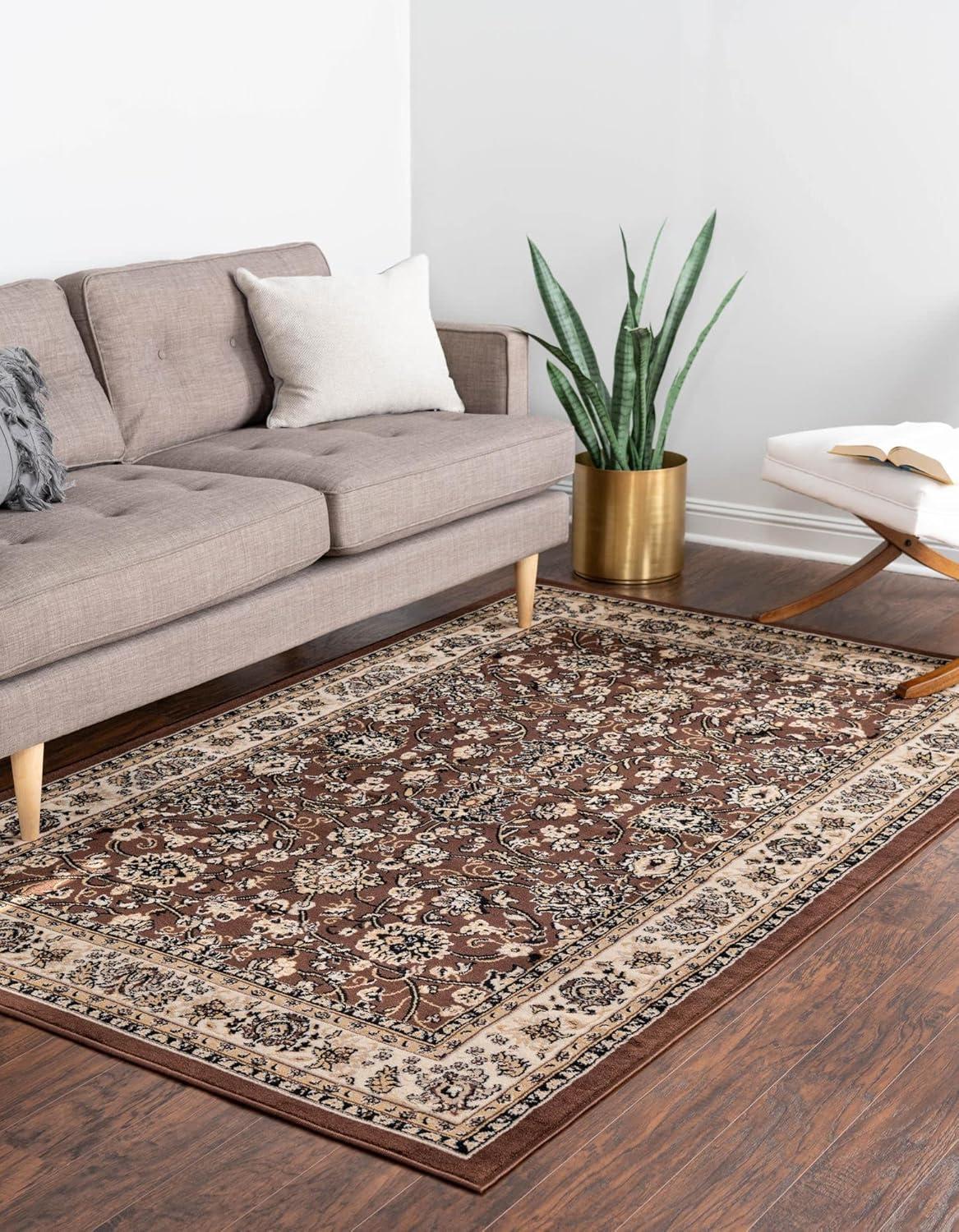 Unique Loom 9' 10 x 13' 1 Sialk Hill Washington Terracotta Area Rug