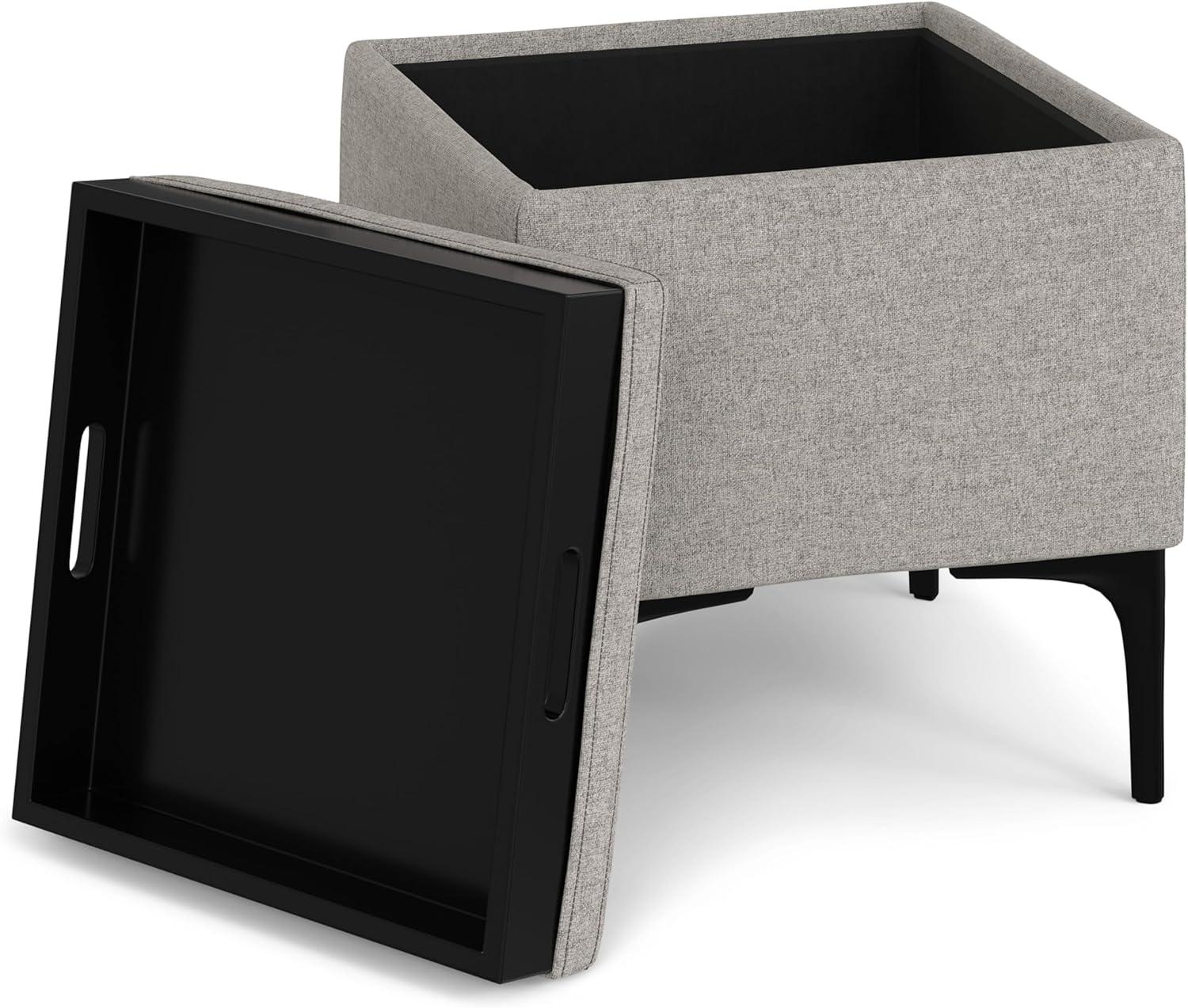 Natasha Storage Ottoman With Tray