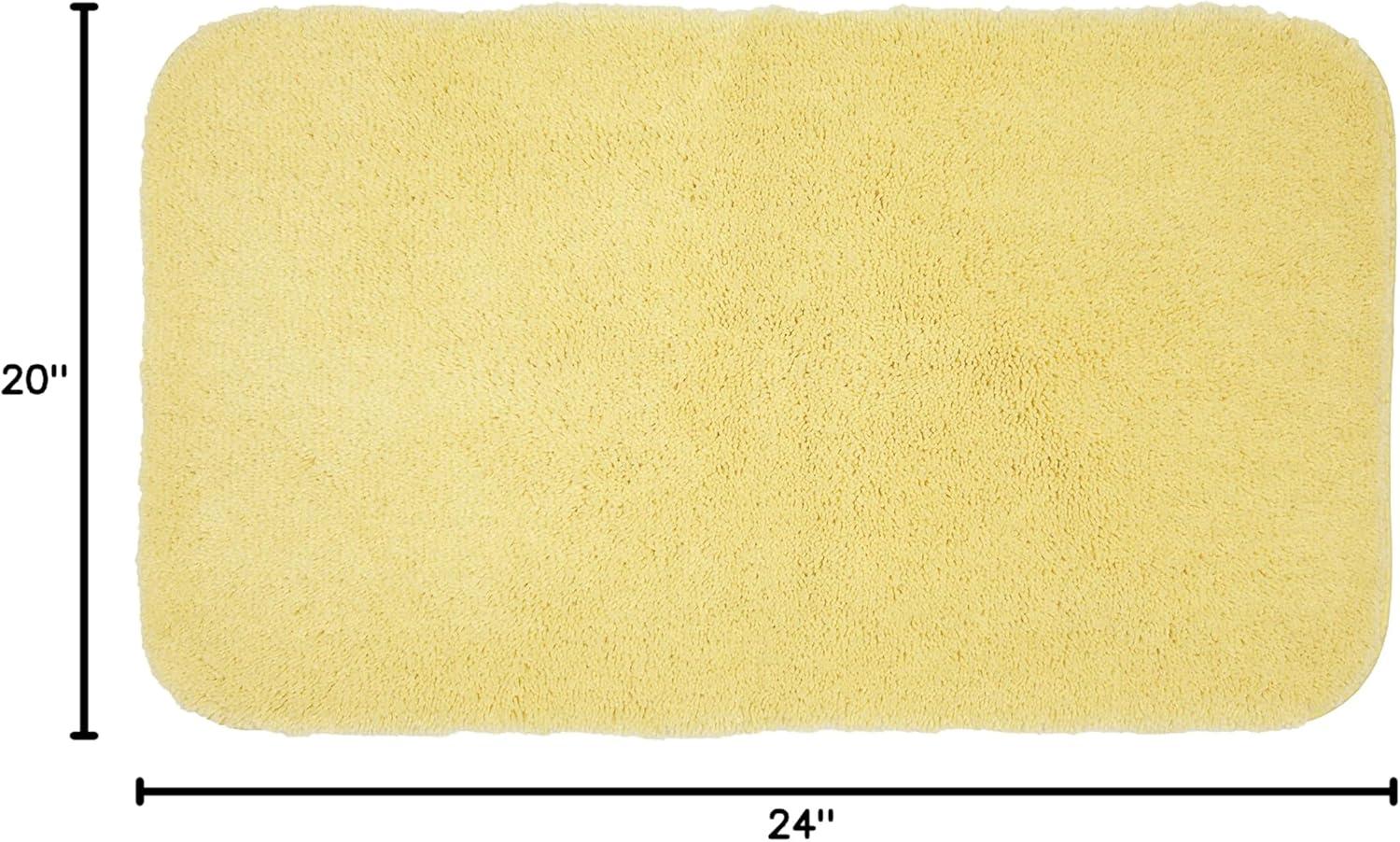Mohawk Home Pure Perfection Nylon Bath Rug Contour, Butter Cream 1'8" x 2'