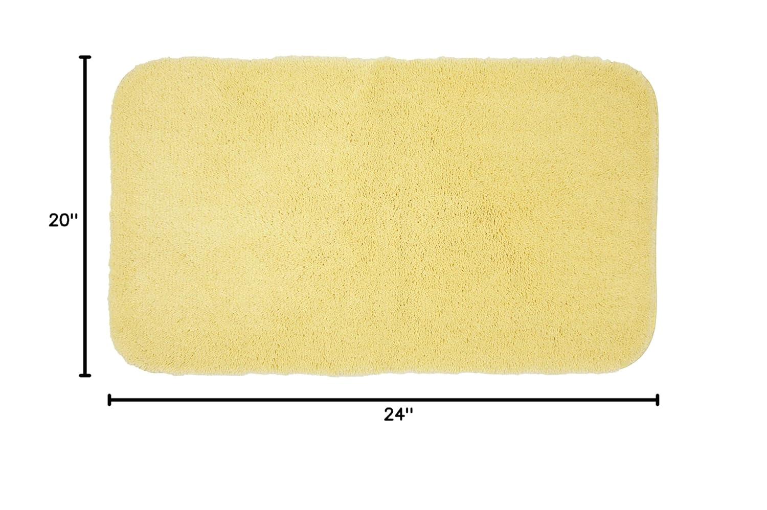 Mohawk Home Pure Perfection Nylon Bath Rug Contour, Butter Cream 1'8" x 2'