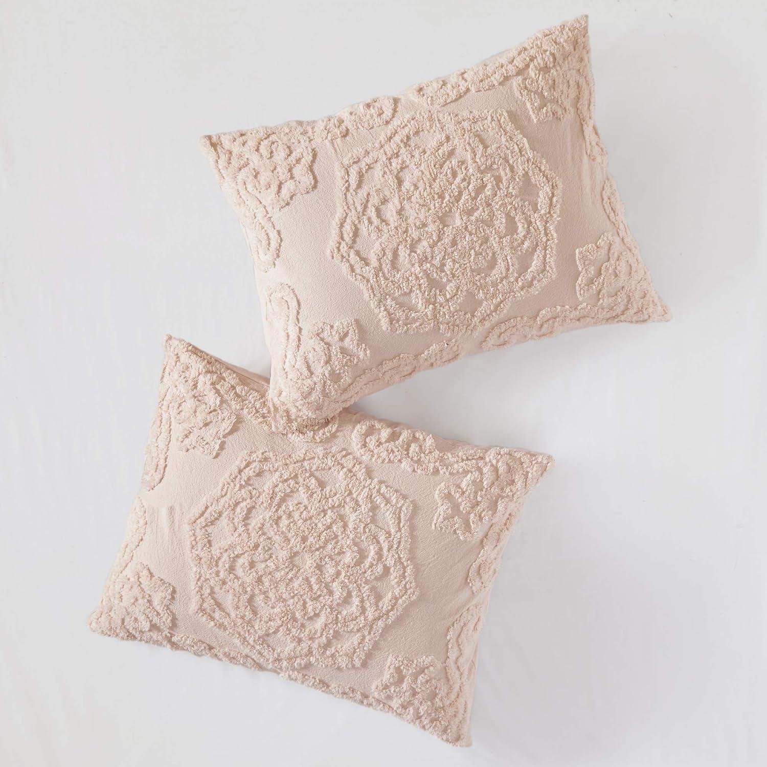 Madison Park Laetitia Tufted Cotton Chenille Medallion Comforter Set