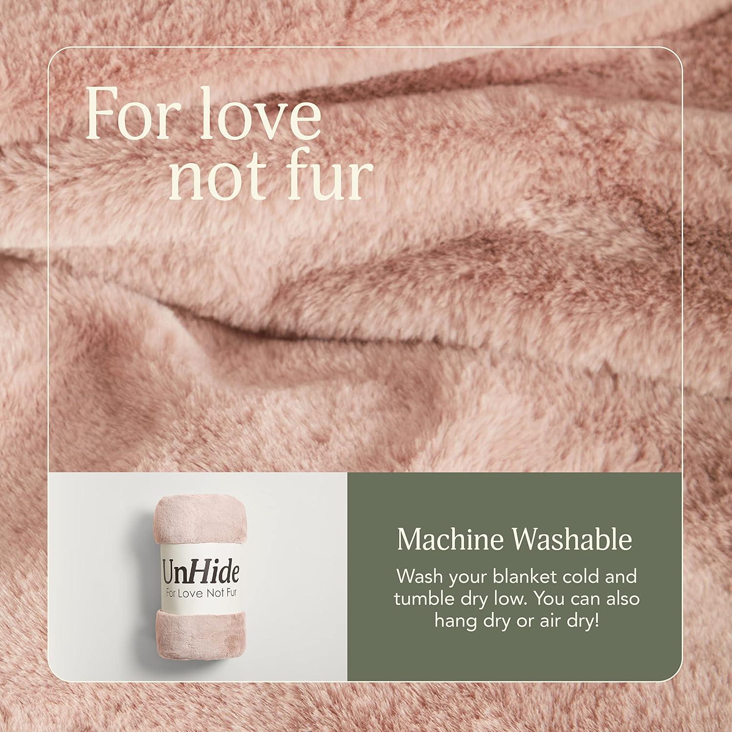 100"x100" Oversized Cuddle Puddle Throw Blanket Rosy Baby - UnHide: Midweight, Knitted, Machine Washable