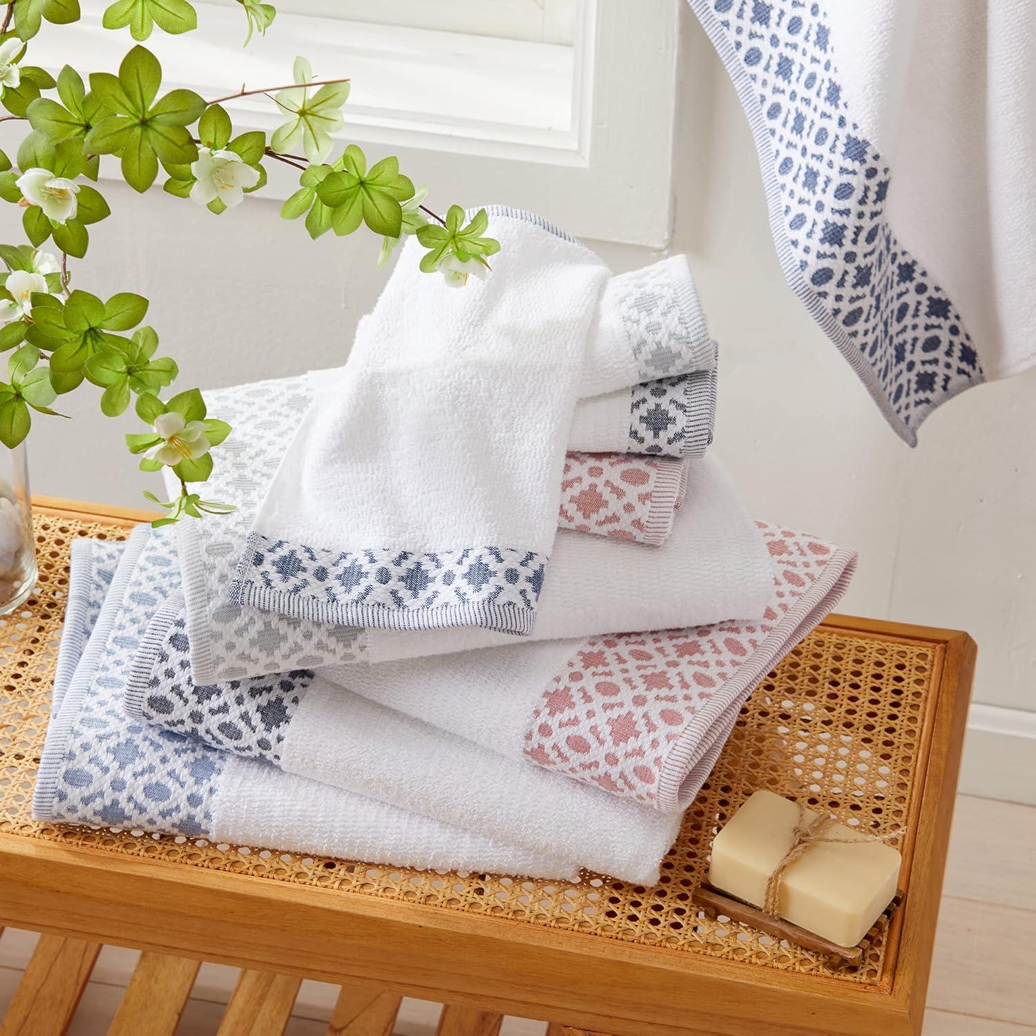 Market & Place Turkish Cotton Luxury 6-Pack Hand Towel Set