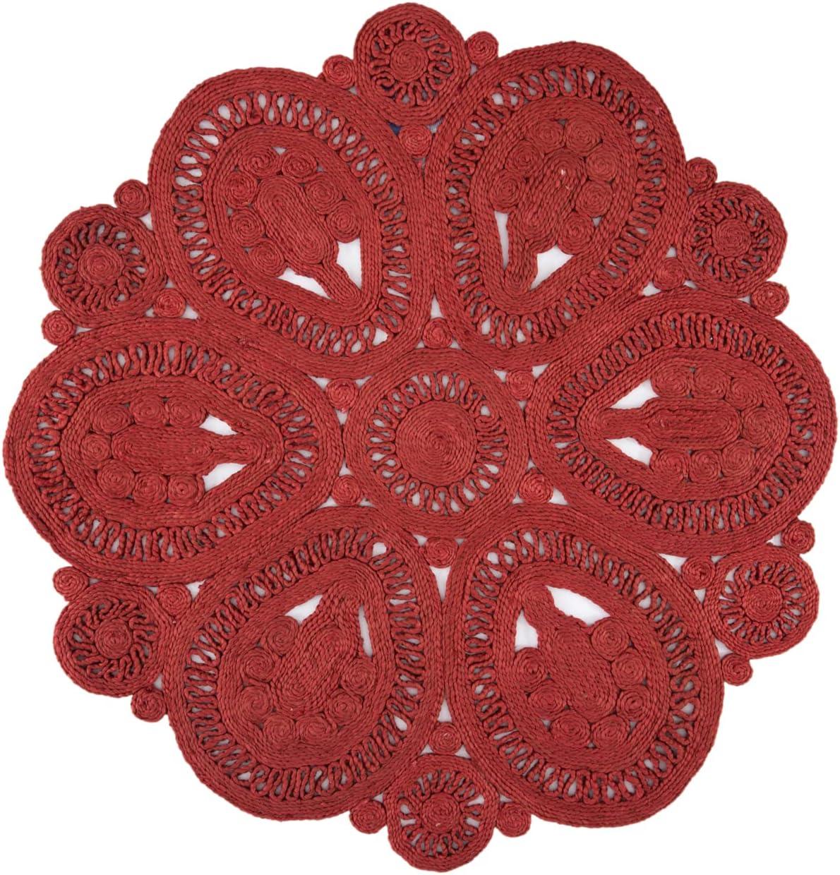 Natural Fiber NF360 Hand Woven Indoor Area Rug - Rust - 5' Round - Safavieh