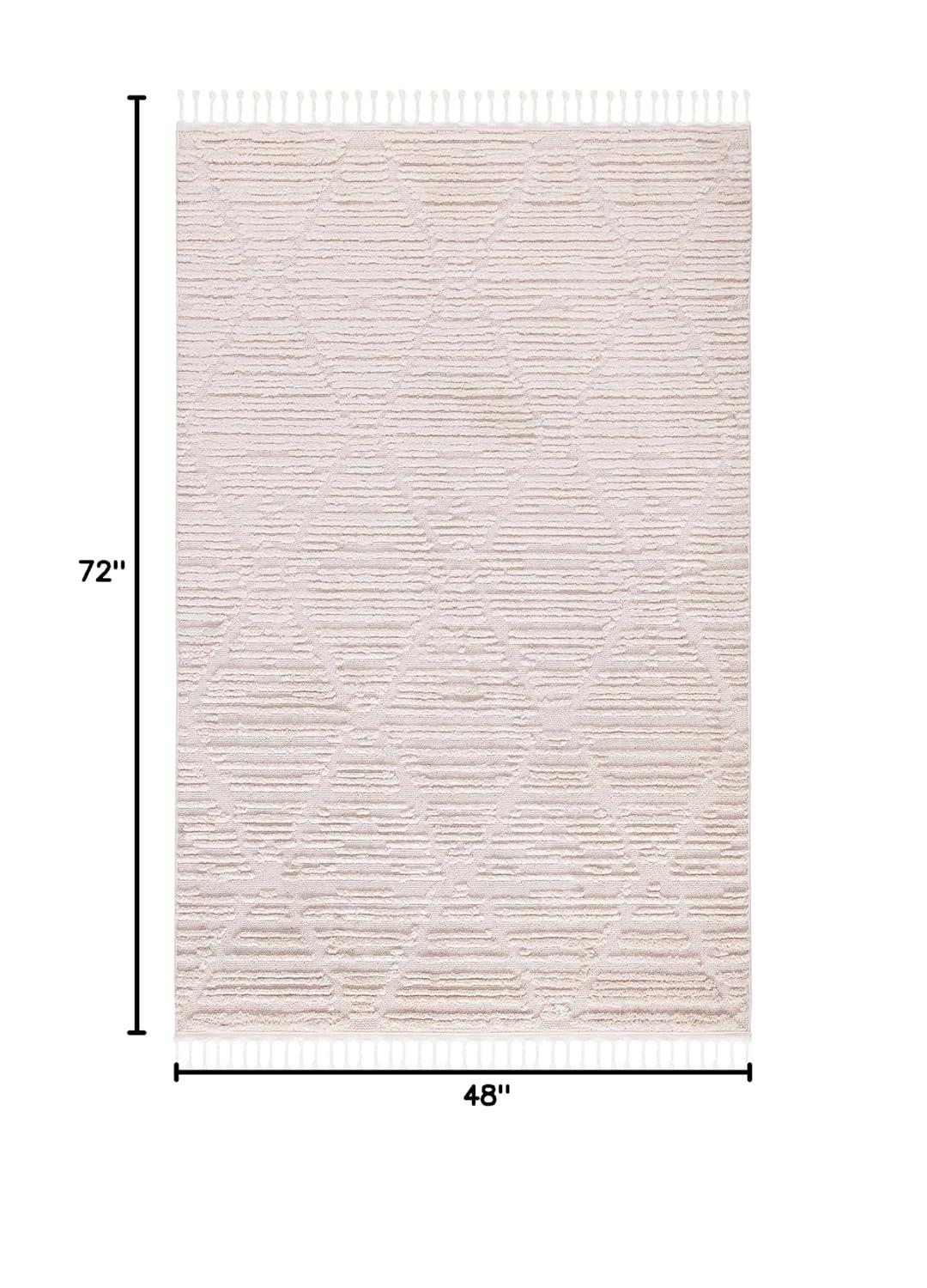 Marrakesh MRK517 Power Loomed Indoor Accent Rug - Beige - 4'x6' - Safavieh
