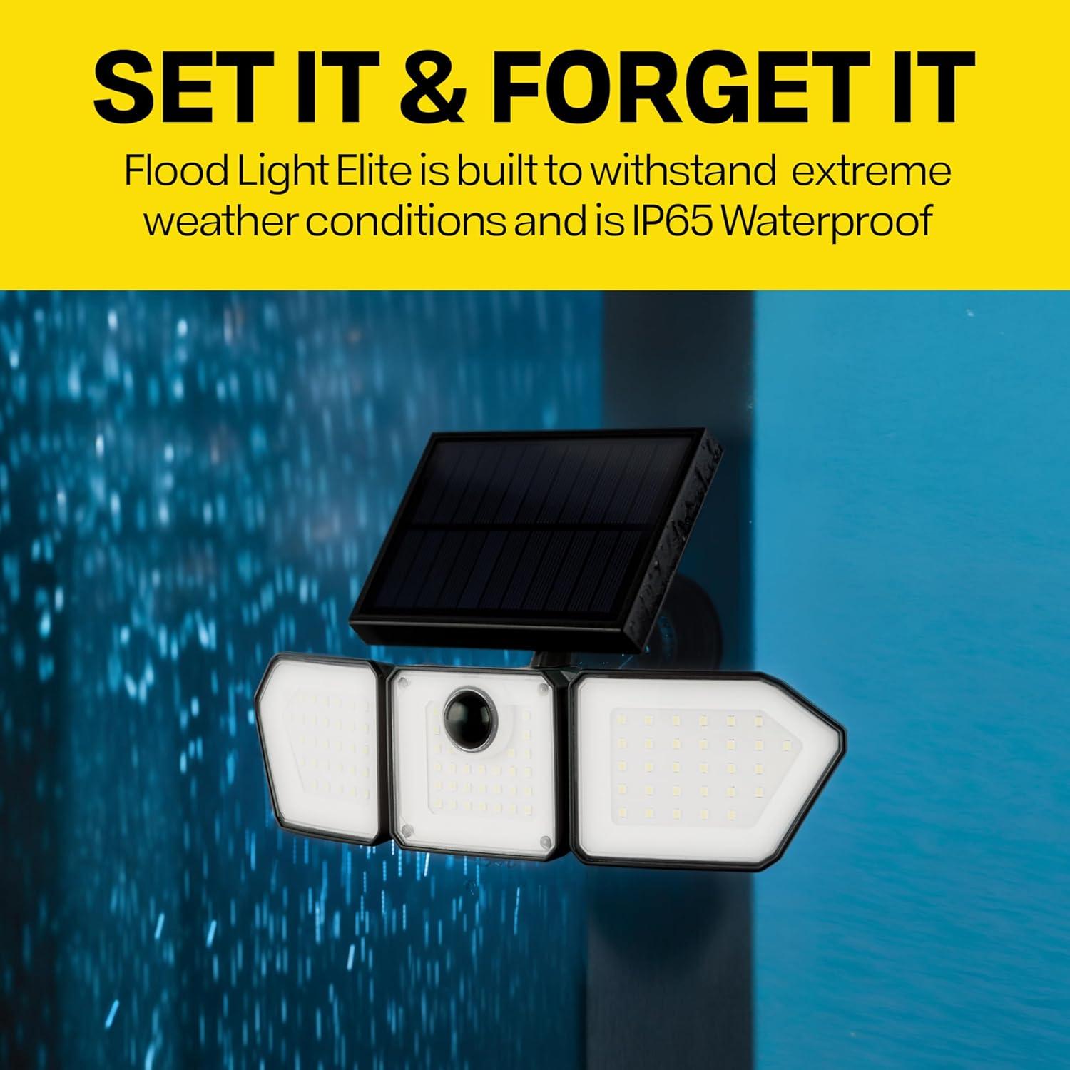 Bell+Howell Solar Lights for Outside, Solar Powered Outdoor Lights, Flood Lights 2-Pack Motion Sensor Waterproof LED for Patio Porch Yard