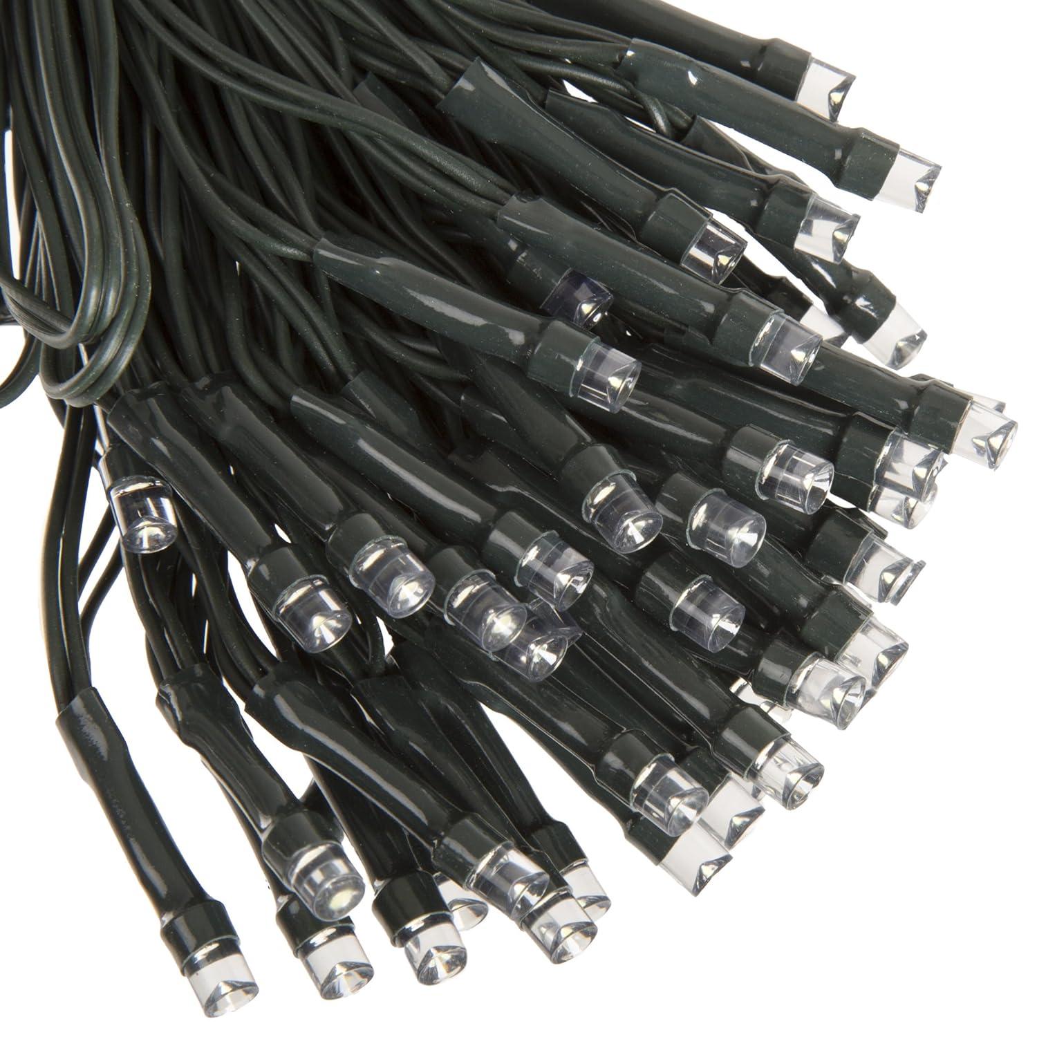 Pure Garden 39-Foot Solar Powered LED String Lights with 100 White Bulbs