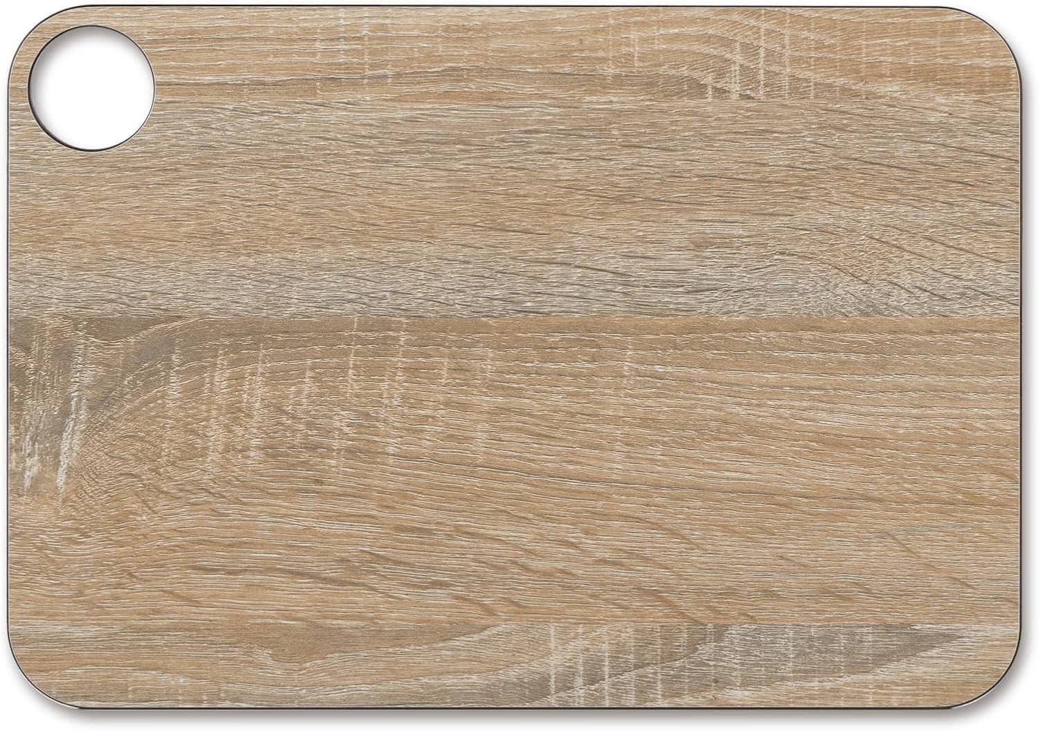 ARCOS Brown Cutting & Serving Board with Hanger, 13" x 9", Cellulose Fibre/Resin