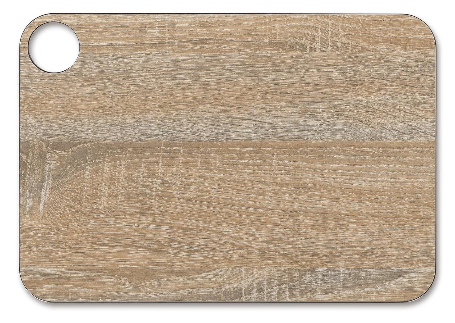 ARCOS Brown Cutting & Serving Board with Hanger, 13" x 9", Cellulose Fibre/Resin