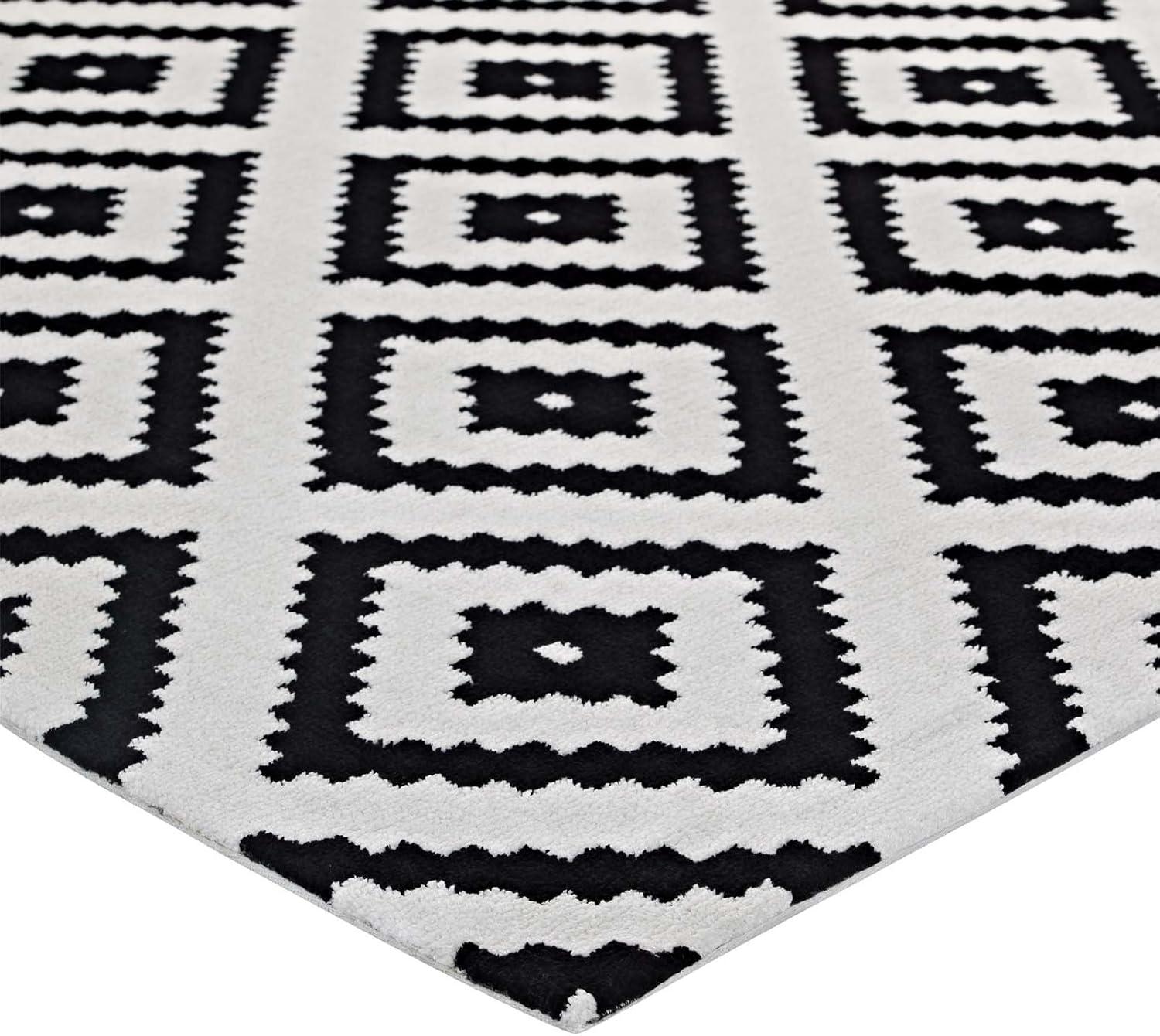 Alika Abstract Diamond Trellis Area Rug by Modway