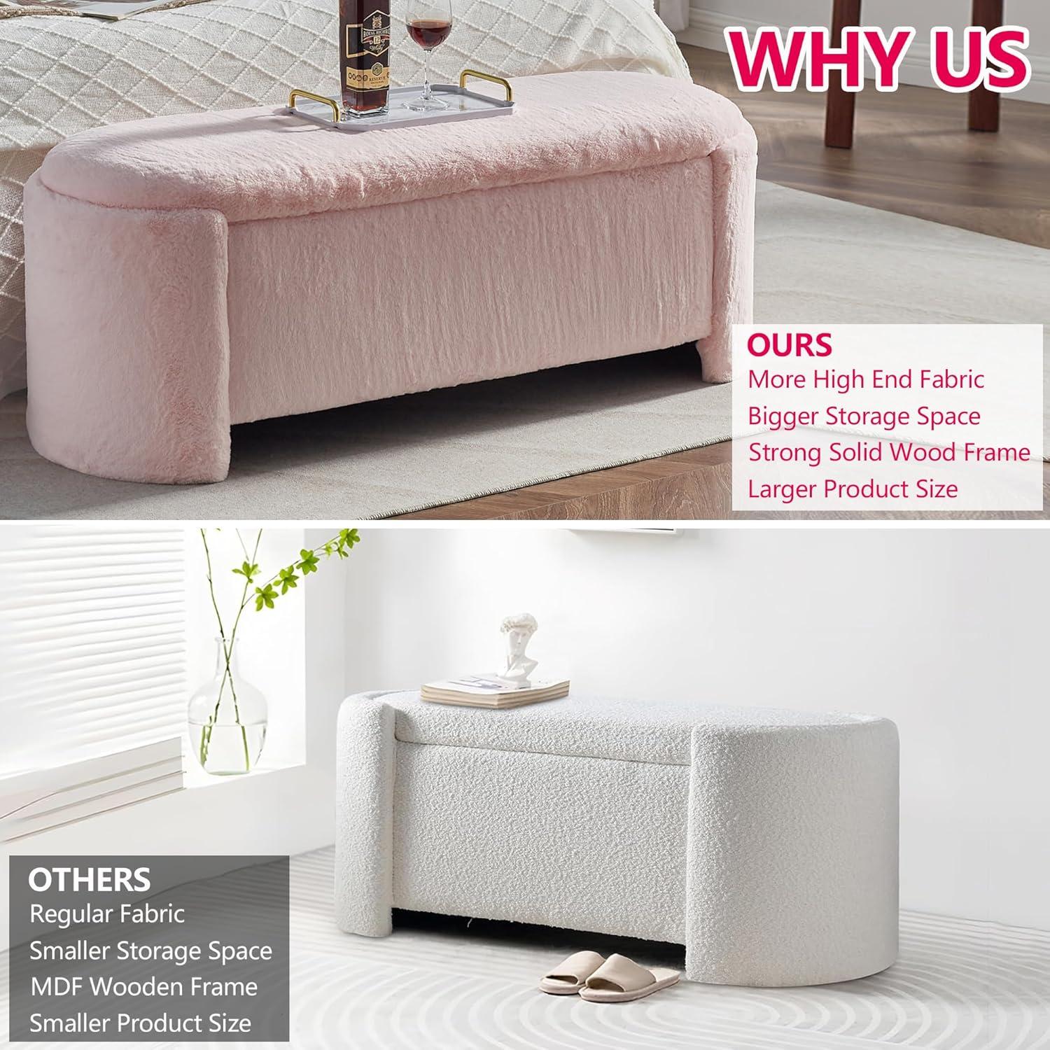 Latitude Run® Nikoma Corduroy Upholstered Storage Bench