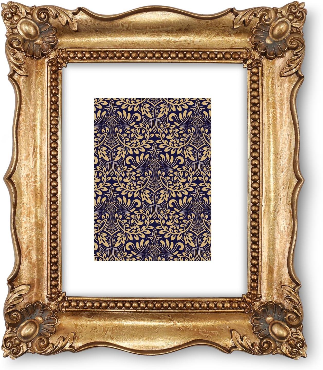 Baroque Gold Resin 8x10 Tabletop and Wall Frame