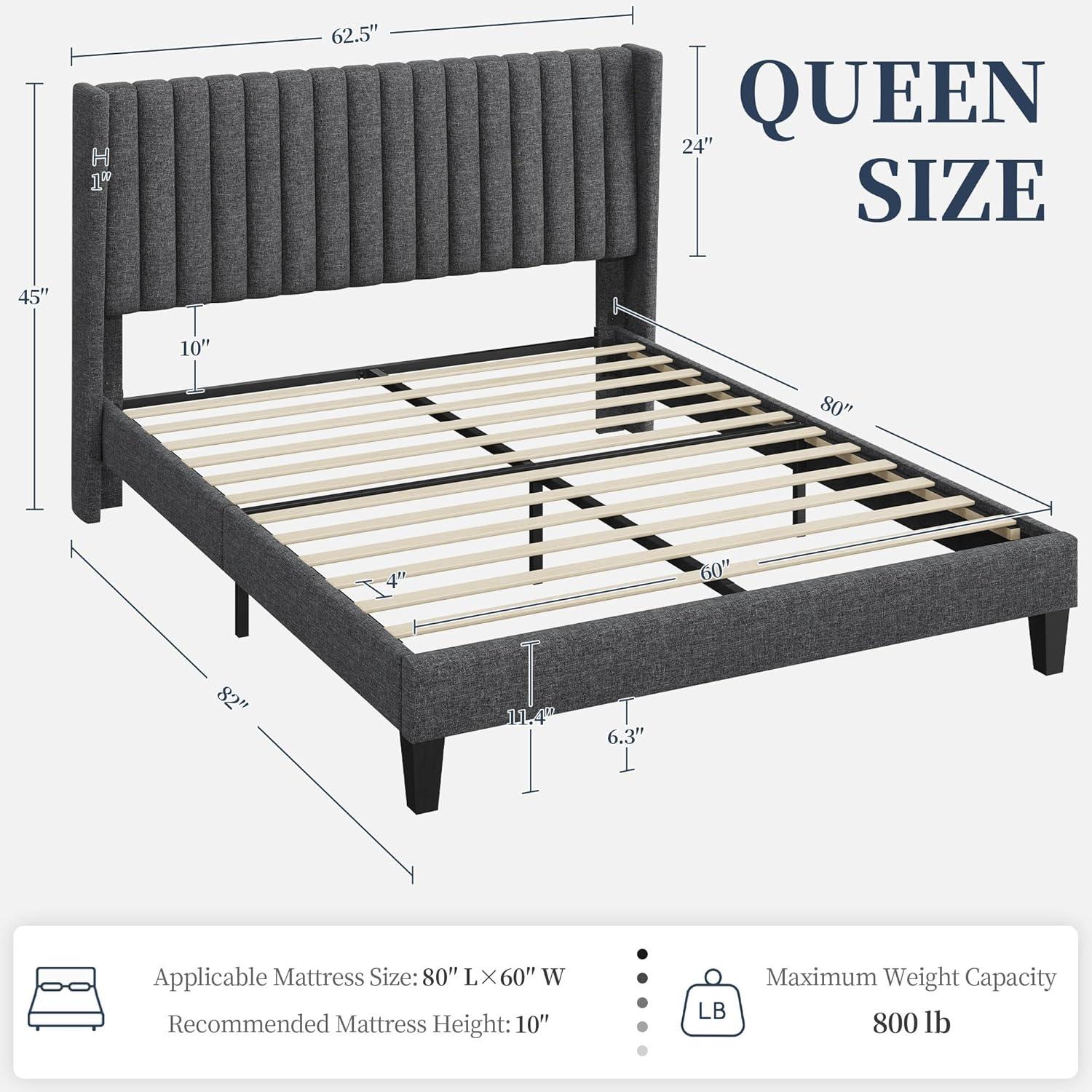 Upholstered Platform Bed