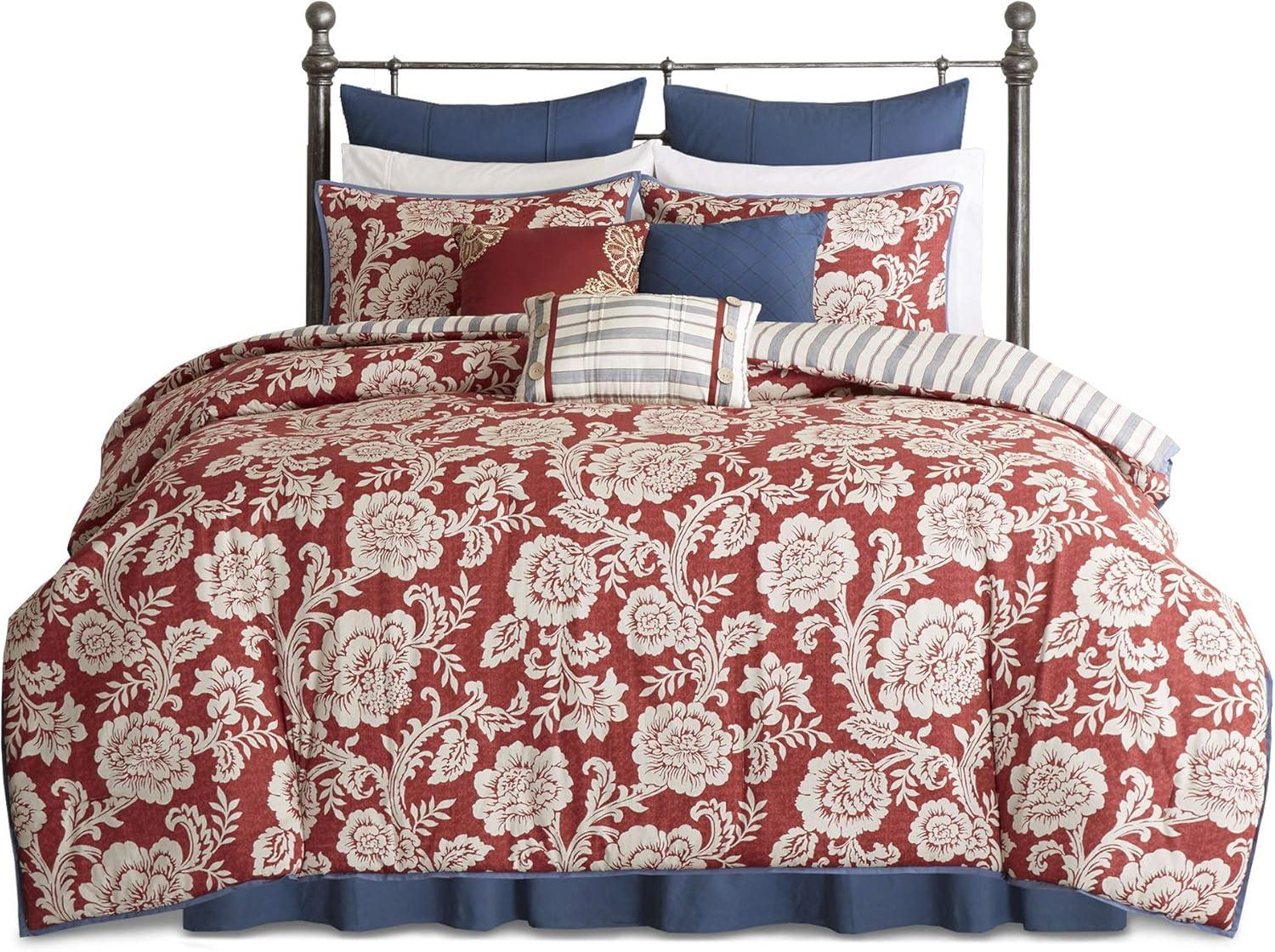 Lucy 9 Piece Cotton Twill Reversible Comforter Set