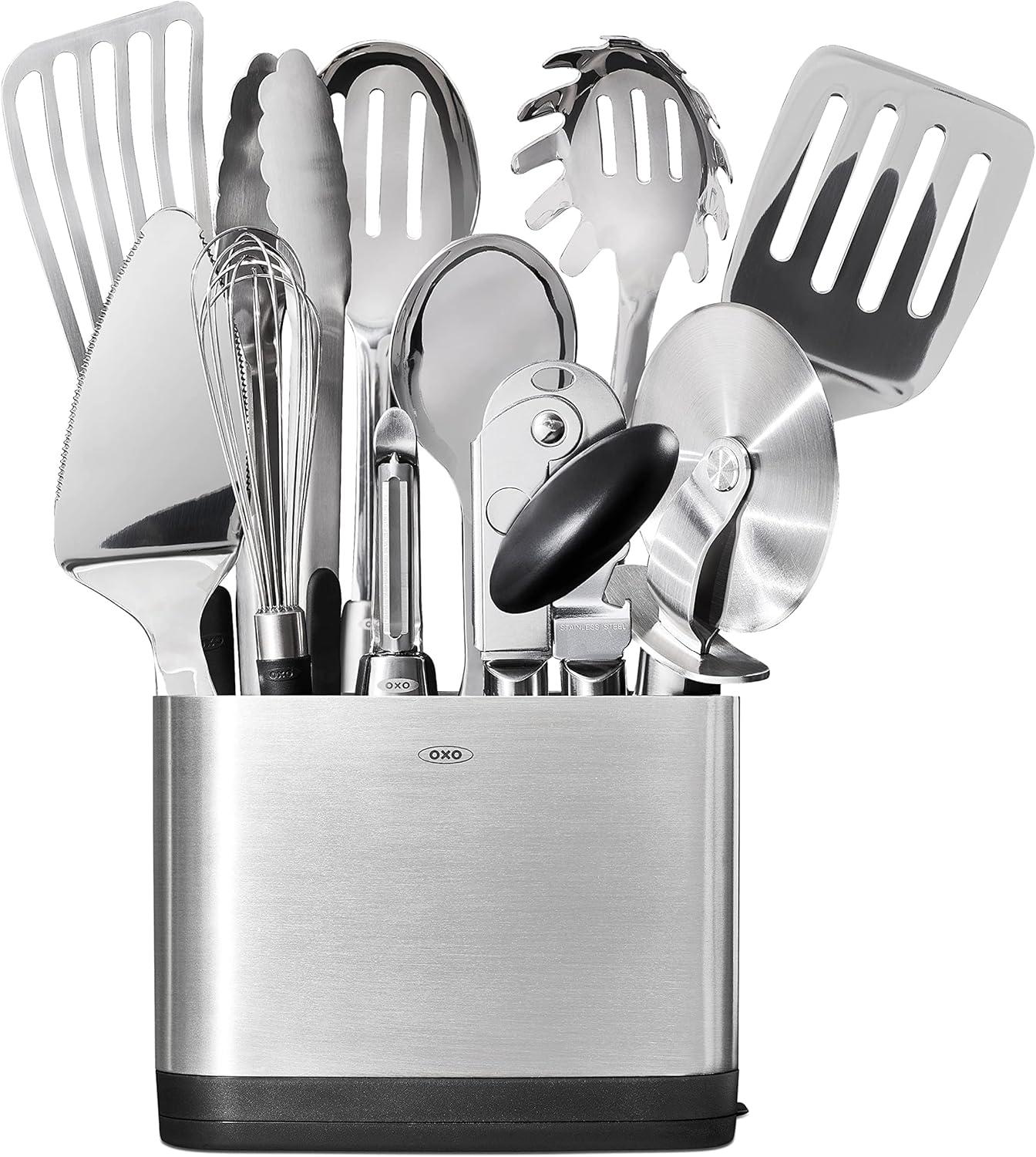 OXO ® Steel 15-Piece Stainless Steel Utensil Set
