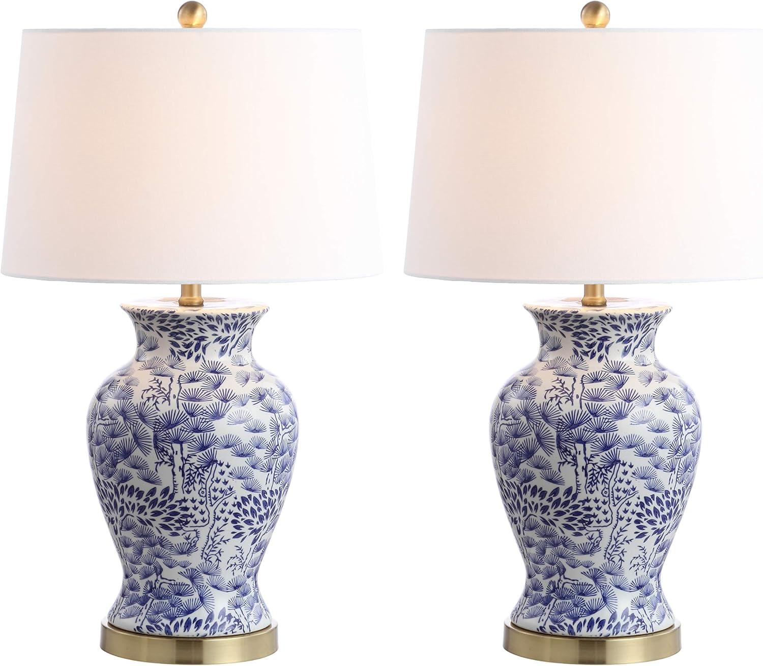 Alona Table Lamp (Set of 2) - Blue/White - Safavieh.