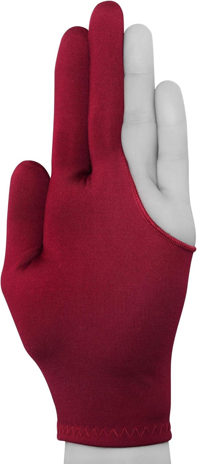 Billiard Quality Pool Cue Glove - Fits either hand - One size fits all - Choose your color