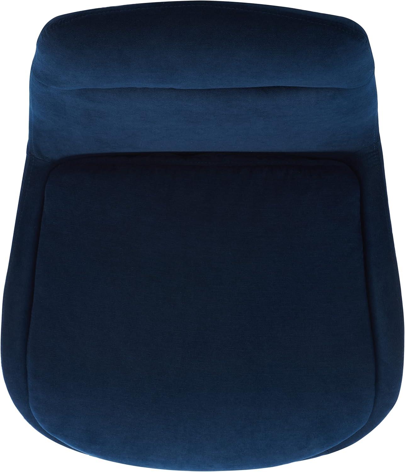 SAFAVIEH Bridger Navy/Black Upholstered Tufted Side Chairs (23.6 in. W x 27.5 in. D x 31.9 in. H)