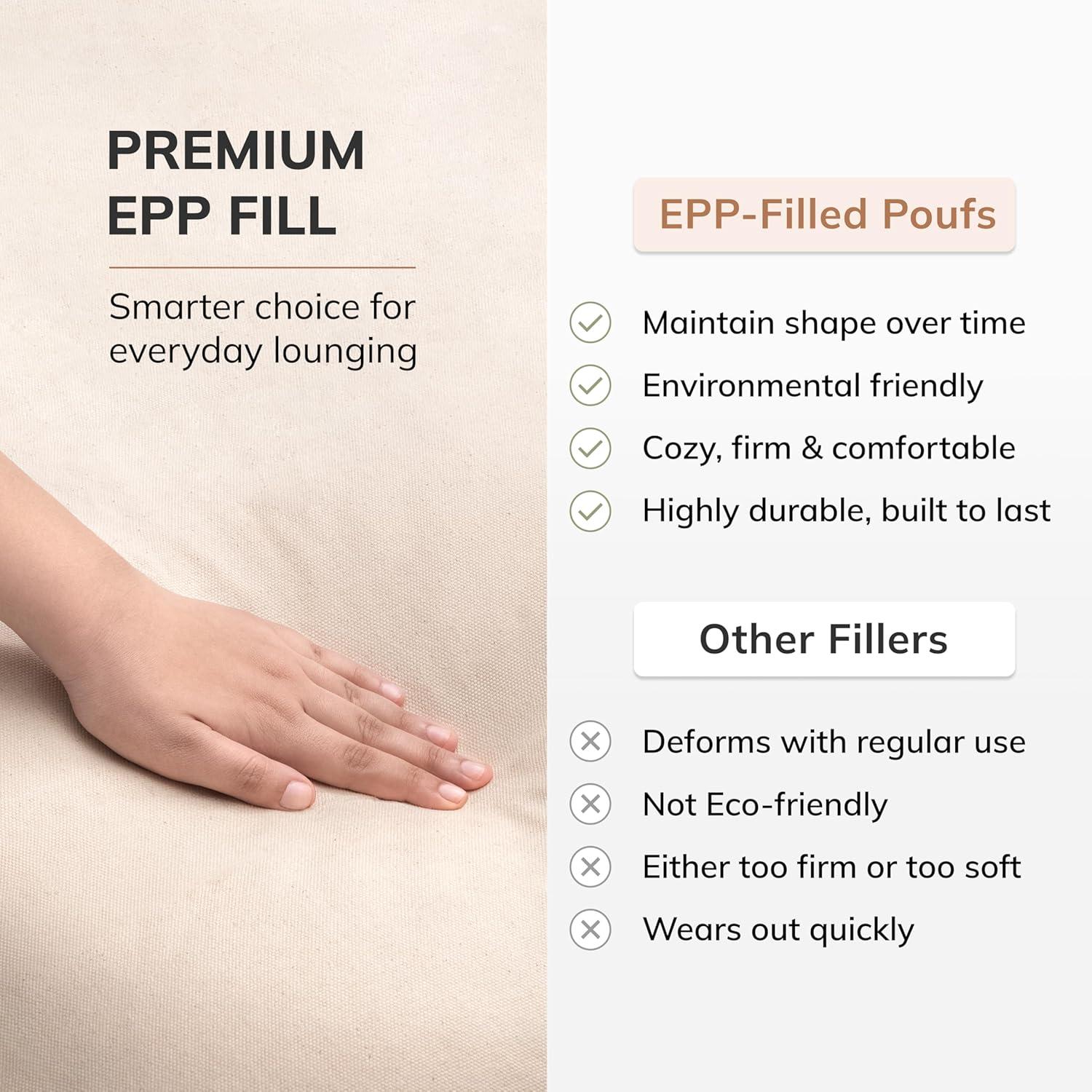 Cherokee Pouf Cream - Anji Mountain