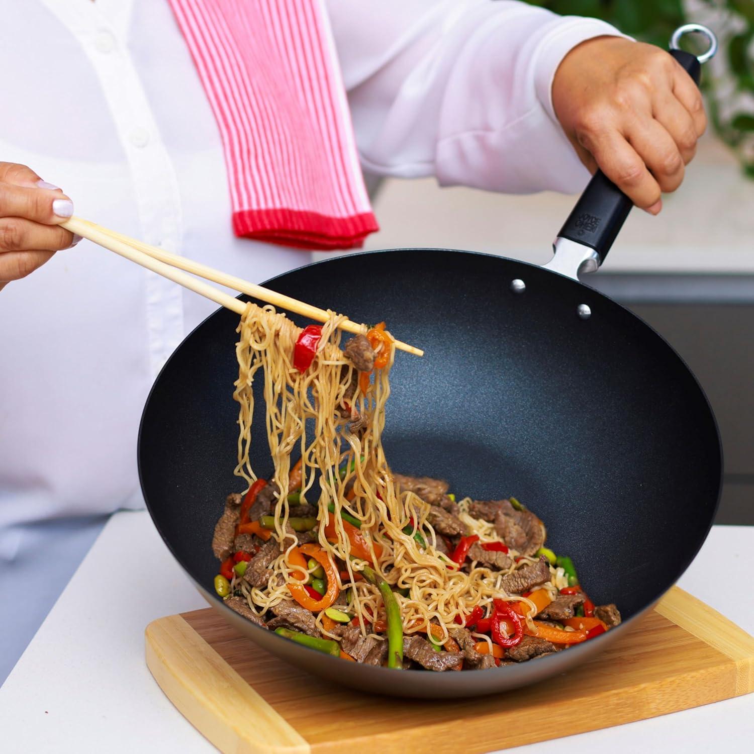 JOYCE CHEN JOYCE CHEN Enameled Cast Iron Non-Stick 12'' Frying Pan