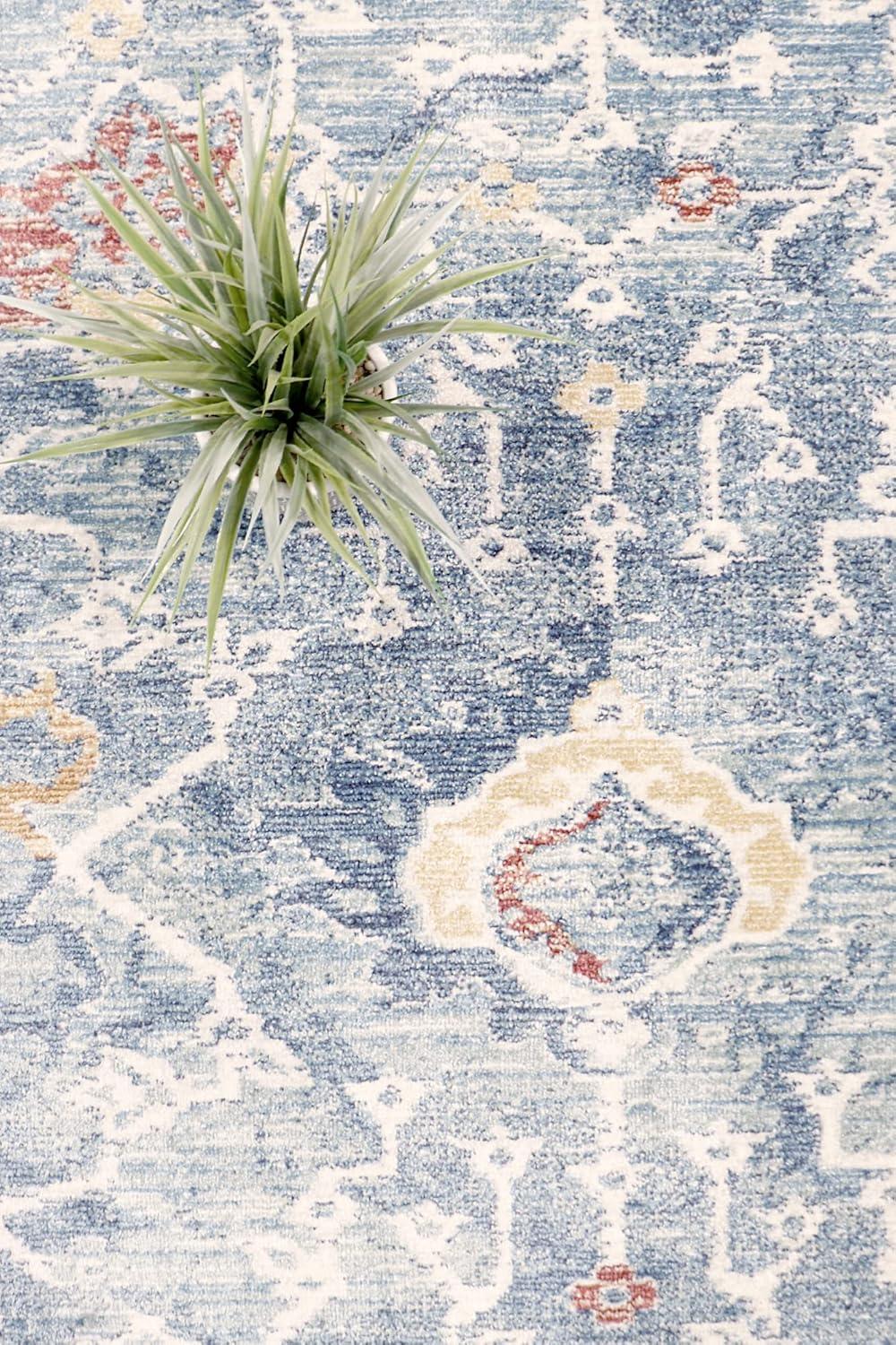 Pasargad Heritage Oriental Light Blue Area Rug