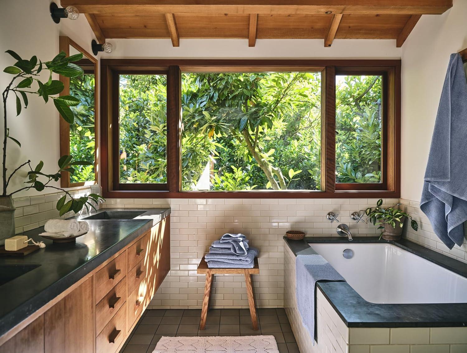 Stone Blue Organic Cotton 6-Piece Towel Set