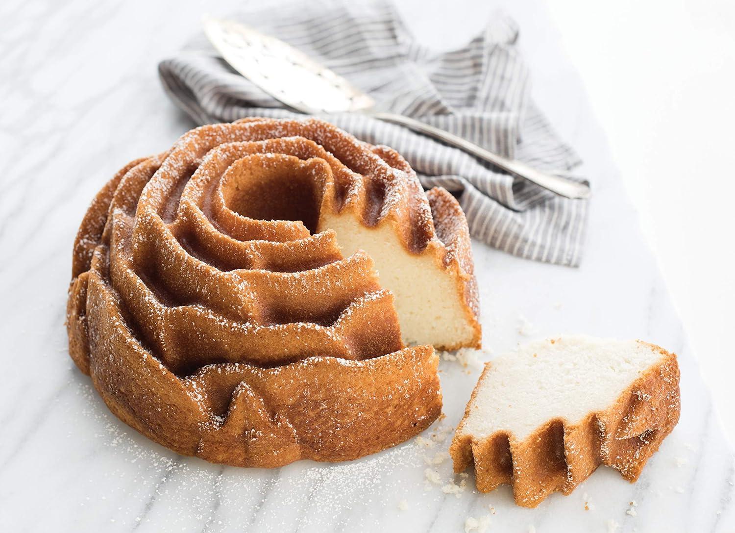 Nordic Ware Rose Cast Aluminum Bundt Pan