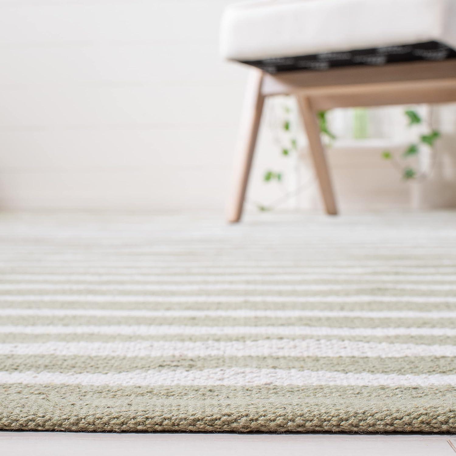 Montauk MTK313 Hand Woven Indoor Area Rug - Light Green/Ivory - 9'x12' - Safavieh
