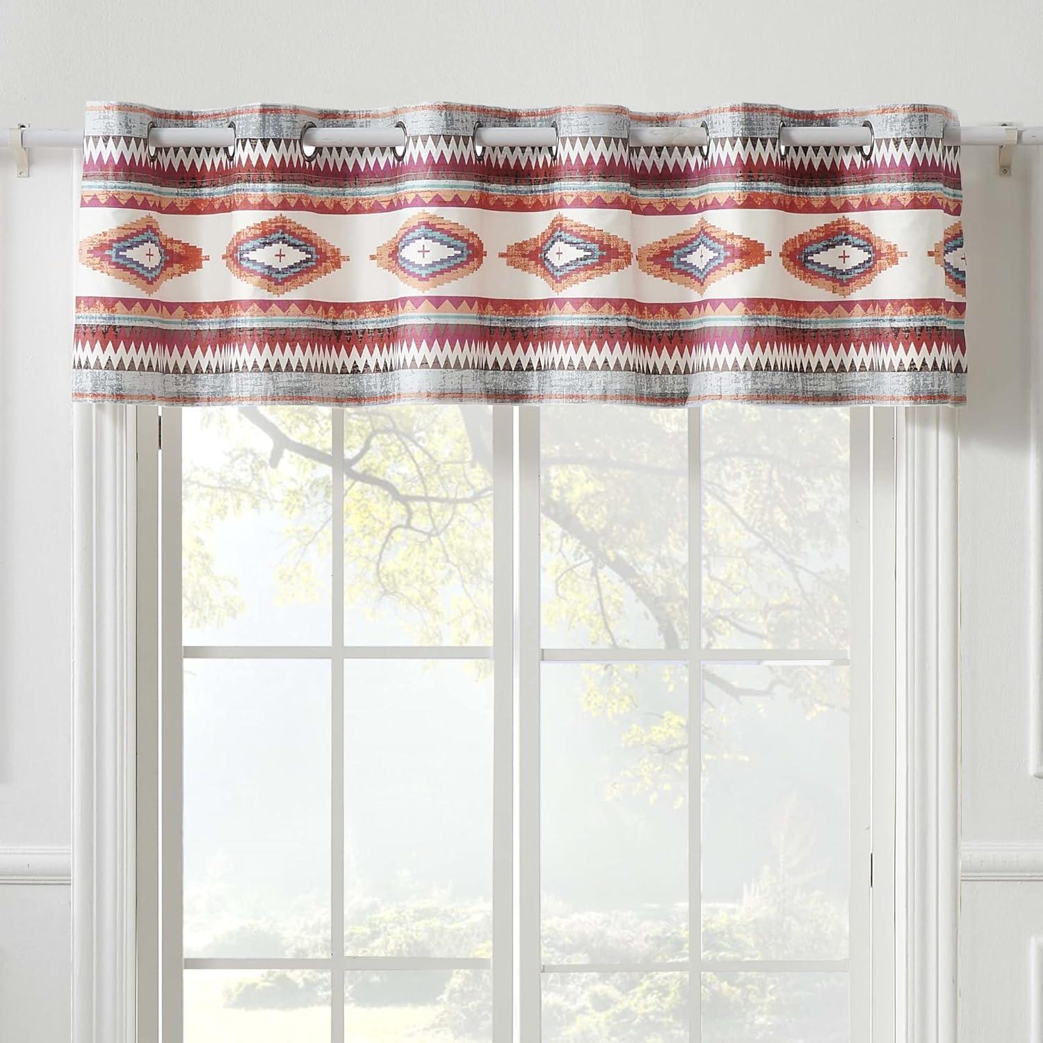 Kiva Striped Grommet 84'' Window Valance