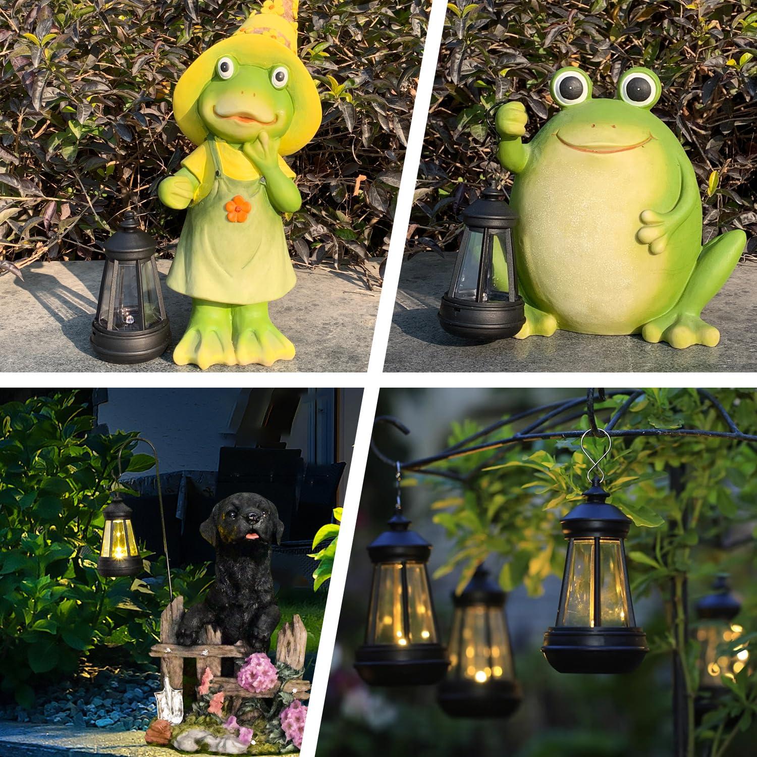 Solar-lantern Waterproof Lights Replacement - Garden Decor Outdoor Lighting Decorative Patio Lighting Solar Replacement(mini lantern 2pack)