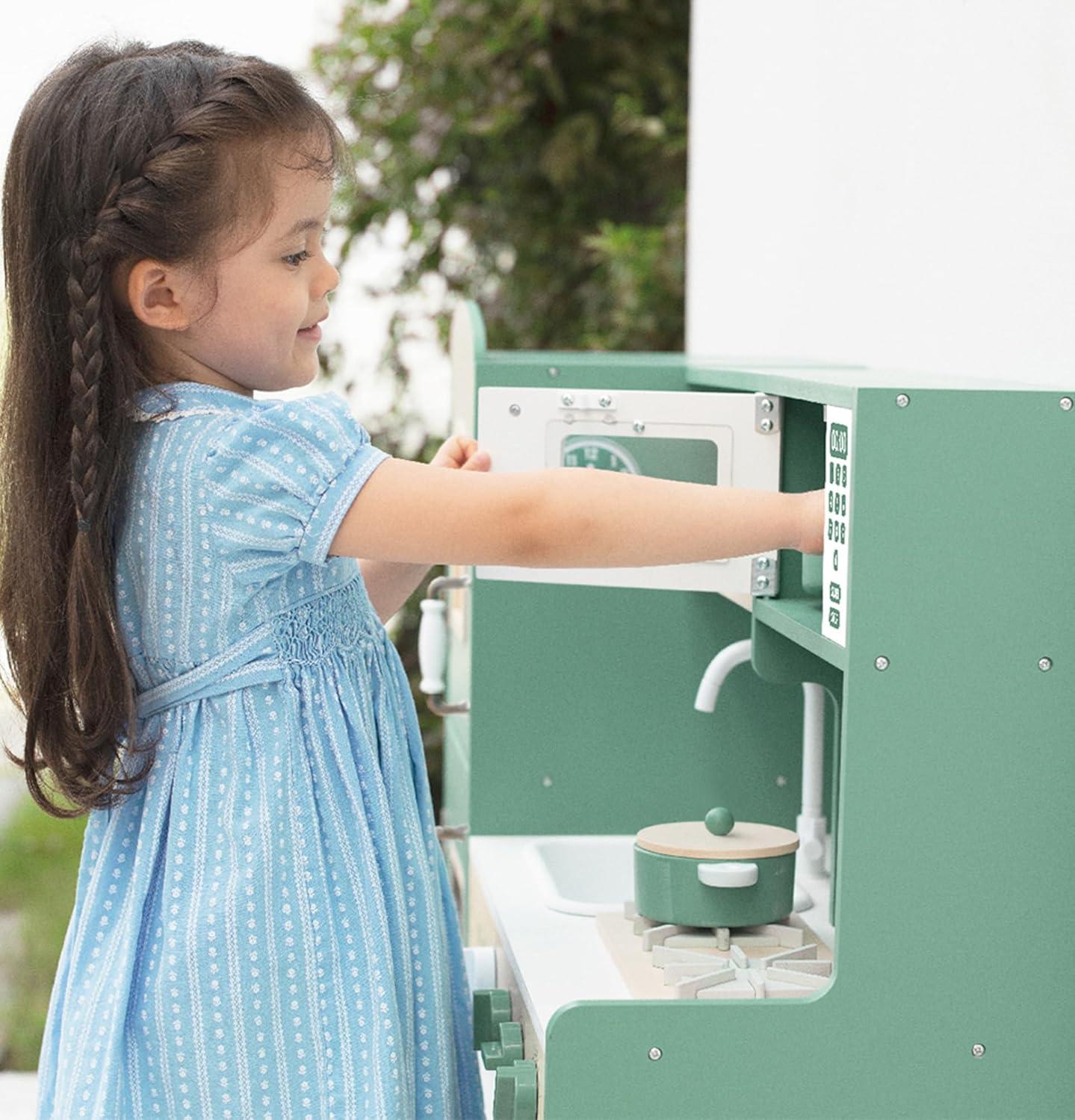 Classic Toy Children's Wood Play Vintage Kitchen - Ages 3 and up