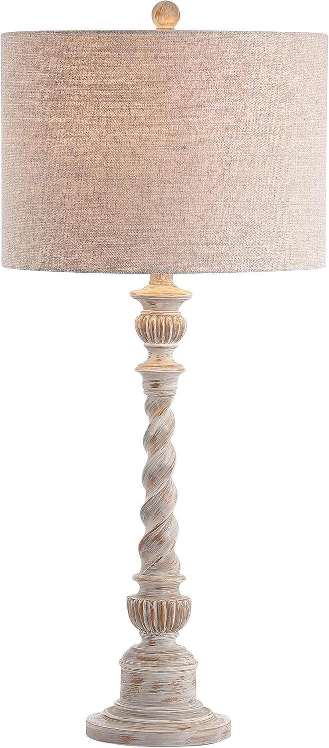 Jonathan Y Lighting Jyl3031 Regent 1 Light 33" Tall Led Buffet Table Lamp - White