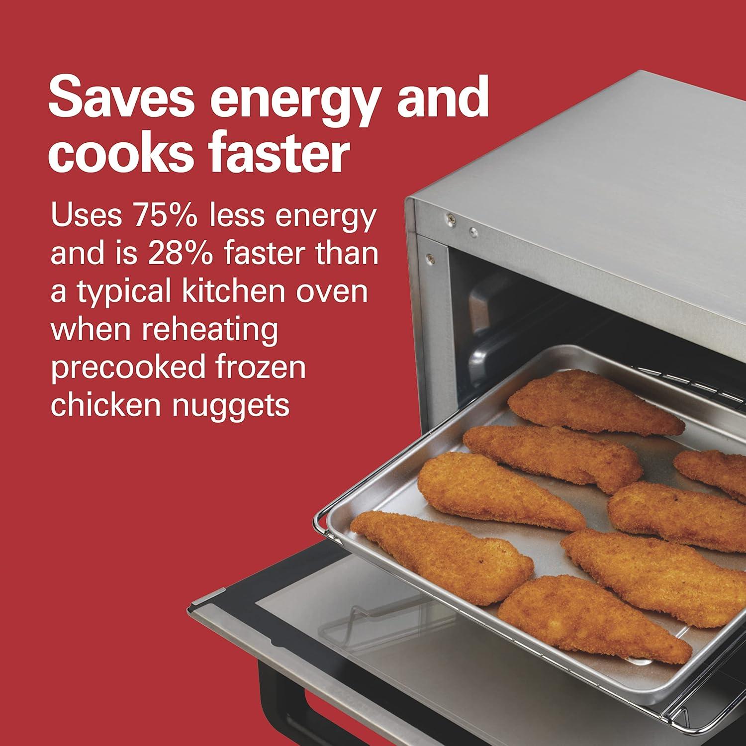 Hamilton Beach® Large 4-Slice Countertop Toaster Oven & Pizza Maker & Reviews | Wayfair