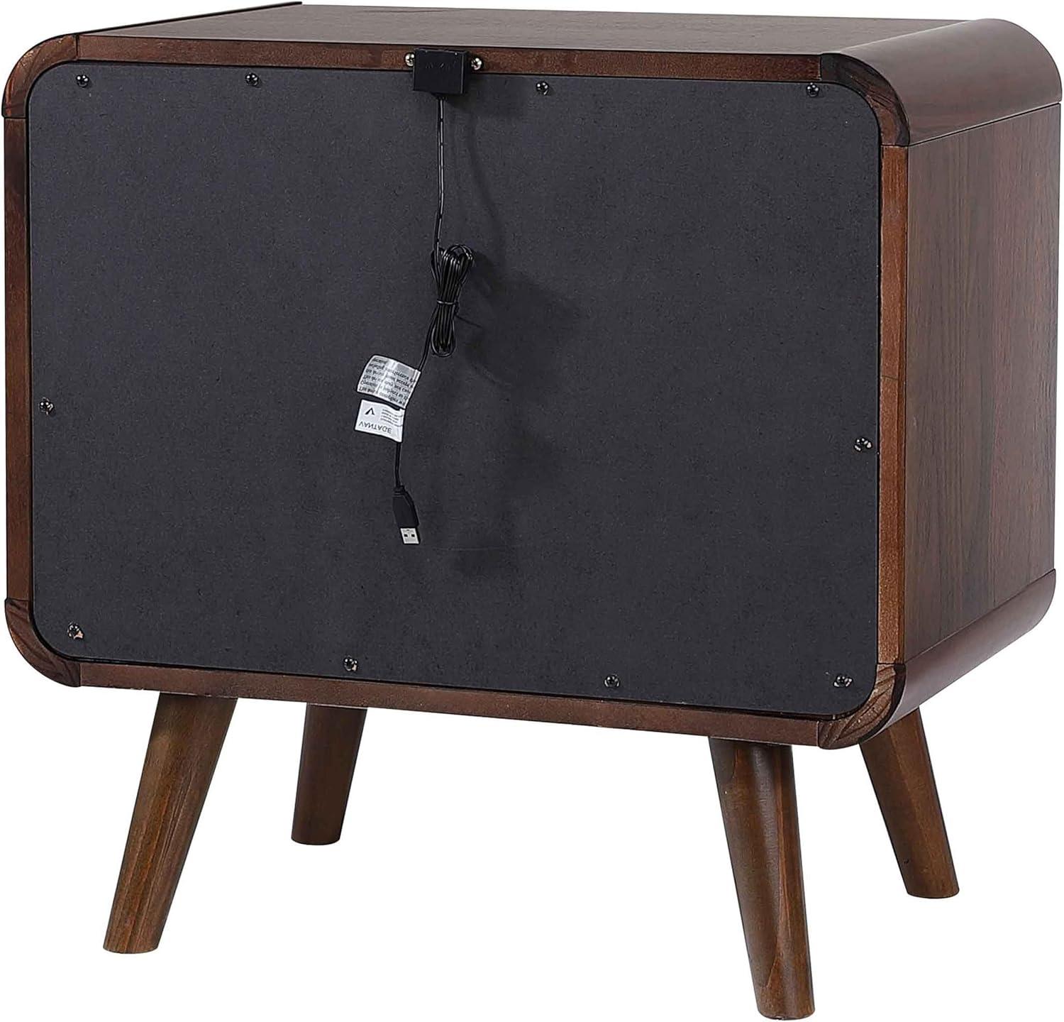 Coaster 205132-CO Nightstand, Dark Walnut