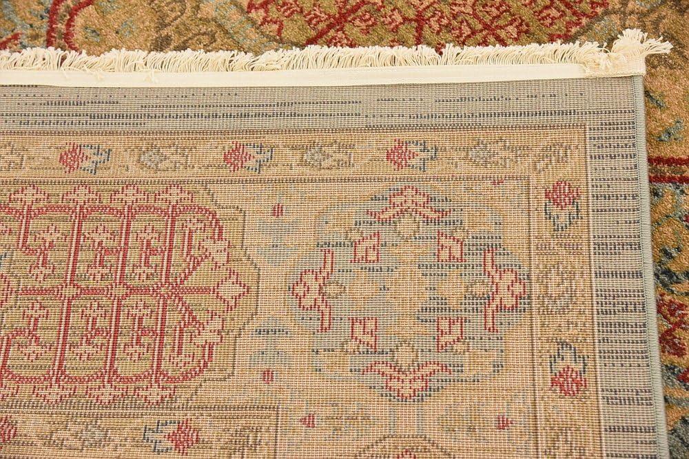 Unique Loom Palace Collection Area Rug - Amber (6' 1" x 9' Rectangle Light Blue/Light Brown)